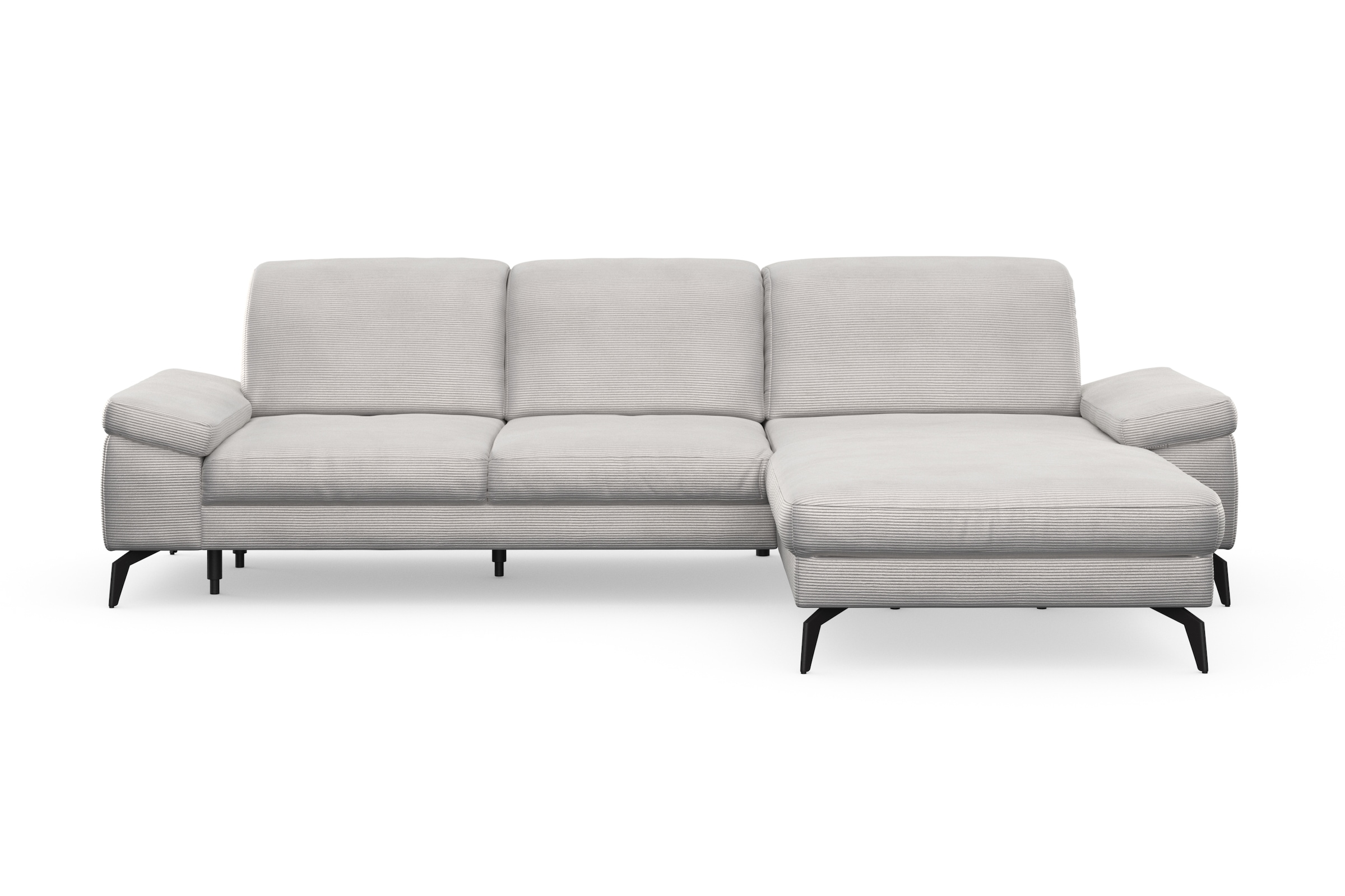 sit&more Ecksofa »Cabana L-Form«, Recamiere, wahlweise mit Sitztiefen-, Armlehnen- und Kopfteilfunktion