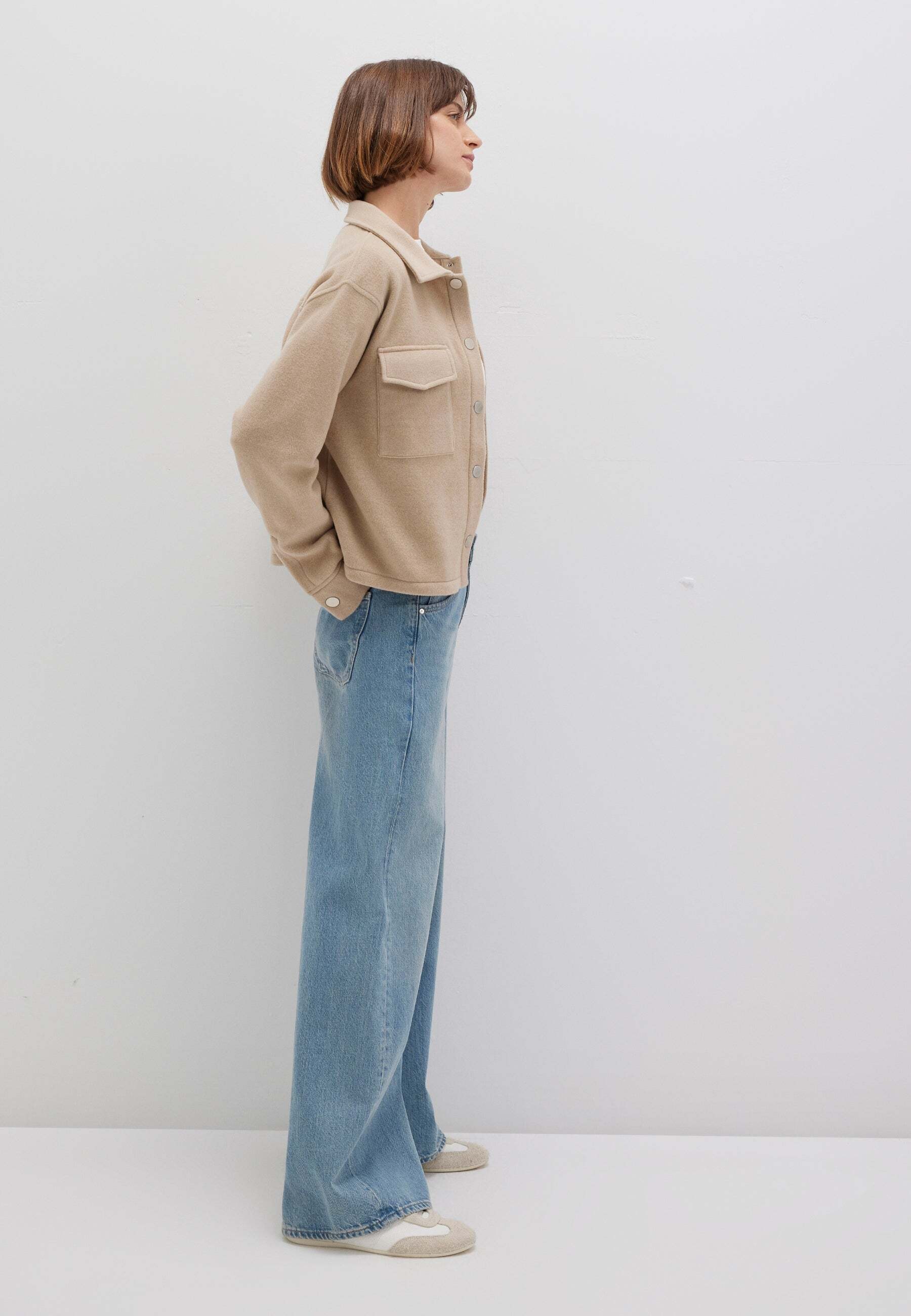 Mavi Kurzjacke »Mavi Jacke Button Sweatshirt«