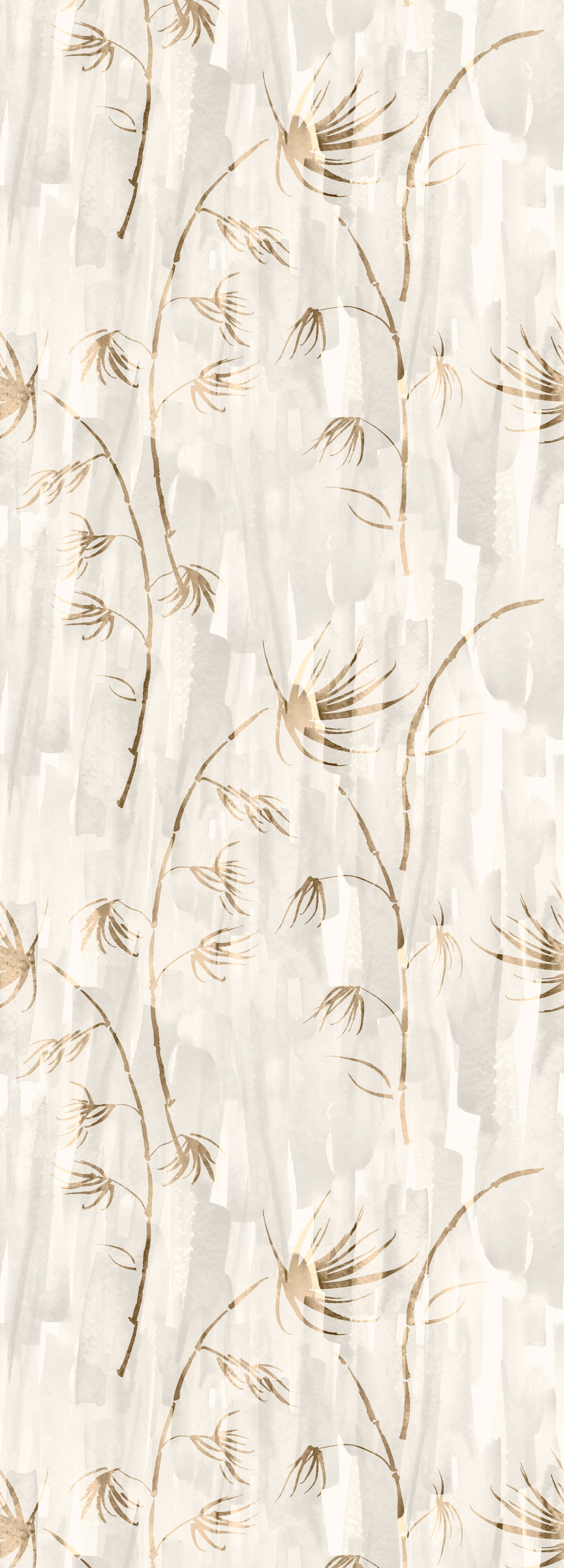 Image of queence Vinyltapete "Kalila" Motiv bedruckt botanisch floral gemustert natürlich glatt 90x250cm, selbstklebend, kinderleichte Anbringung, Sticker