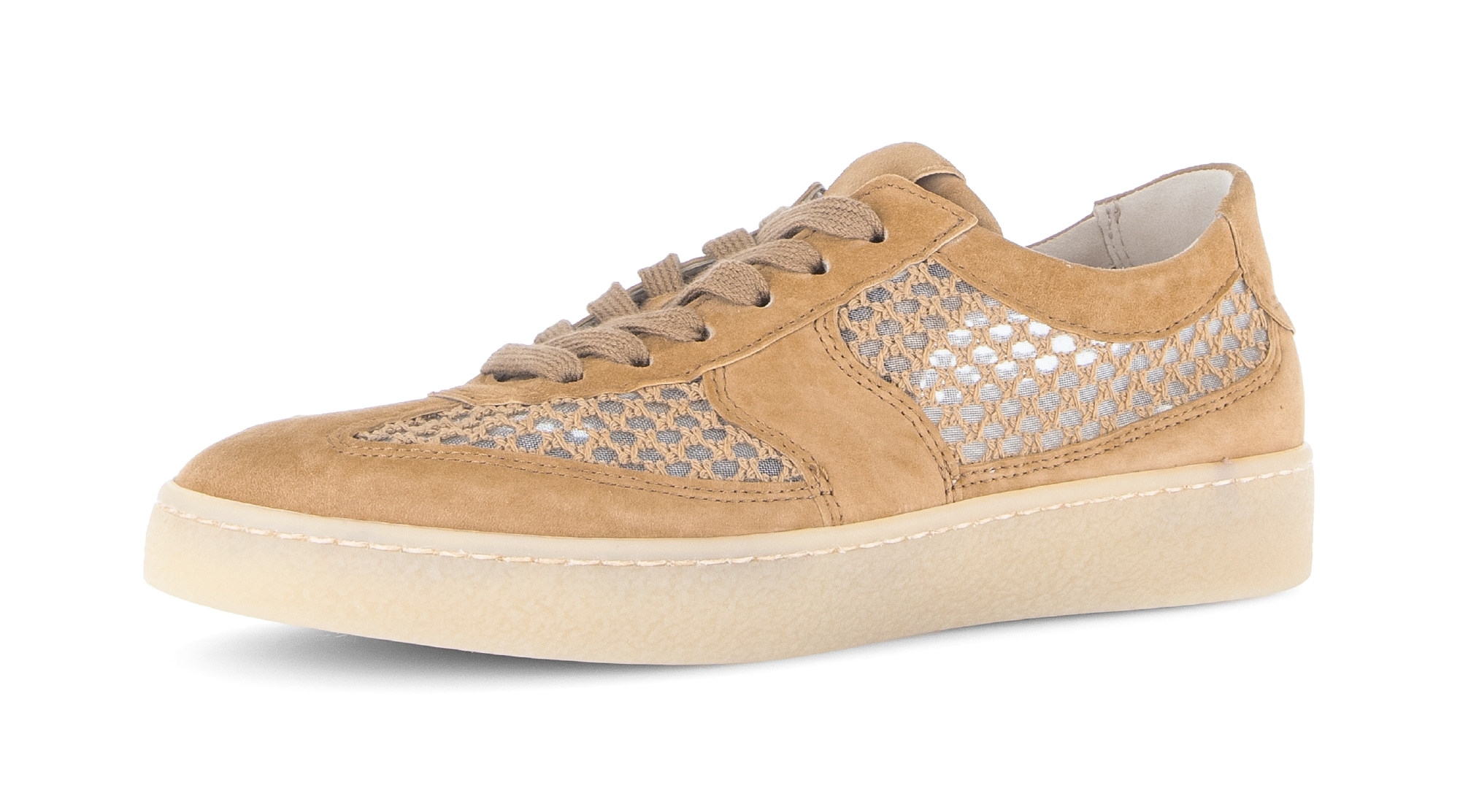 Image of Gabor Plateausneaker Freizeitschuh, Halbschuh, Schnürer, Kontrastbesatz