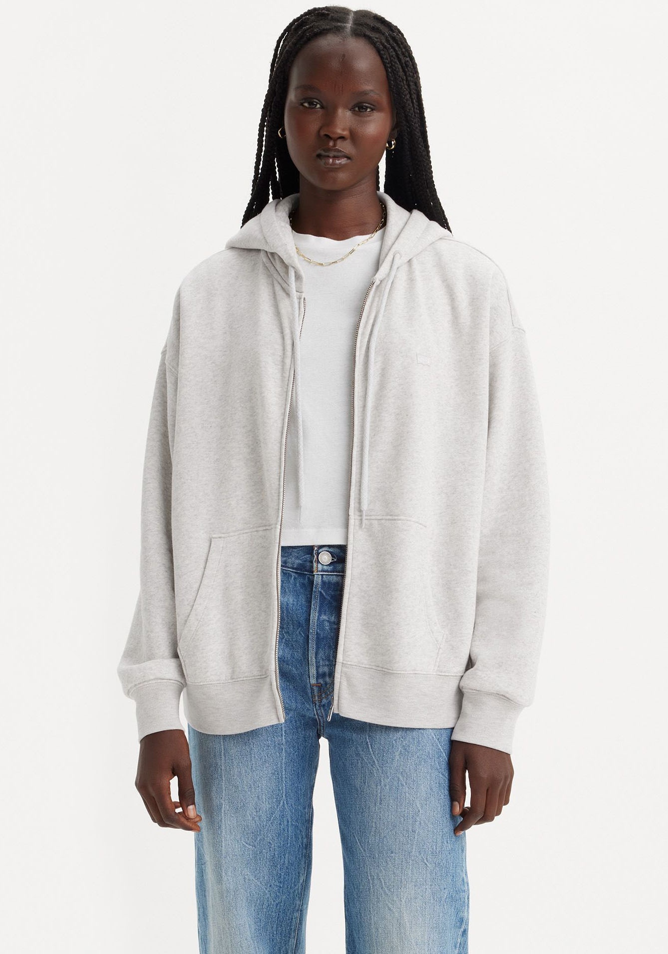 Image of Levis Kapuzensweatjacke "EVERYDAY ZIP HOODIE" mit Logo Stickerei