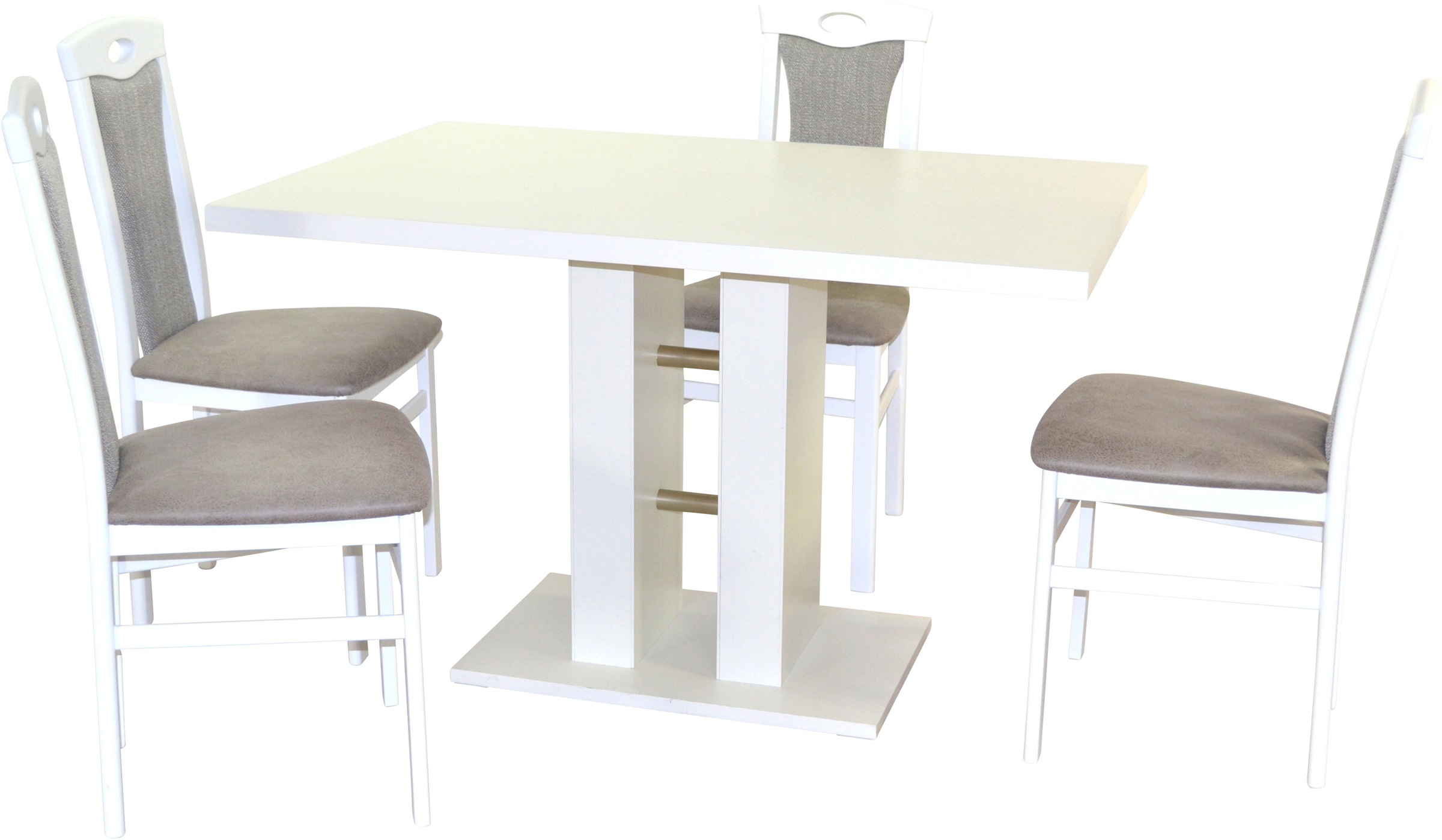HOFMANN LIVING AND MORE Essgruppe »5tlg. Tischgruppe«, (Spar-Set, 5 tlg., 5tlg. Tischgruppe), Stühle montiert