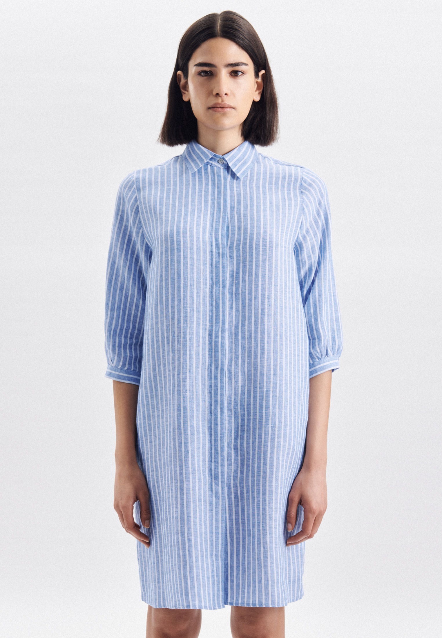 Image of seidensticker Sommerkleid »Schwarze Rose«, 3/4-Arm Kragen Garnfärber bei Ackermann Versand Schweiz