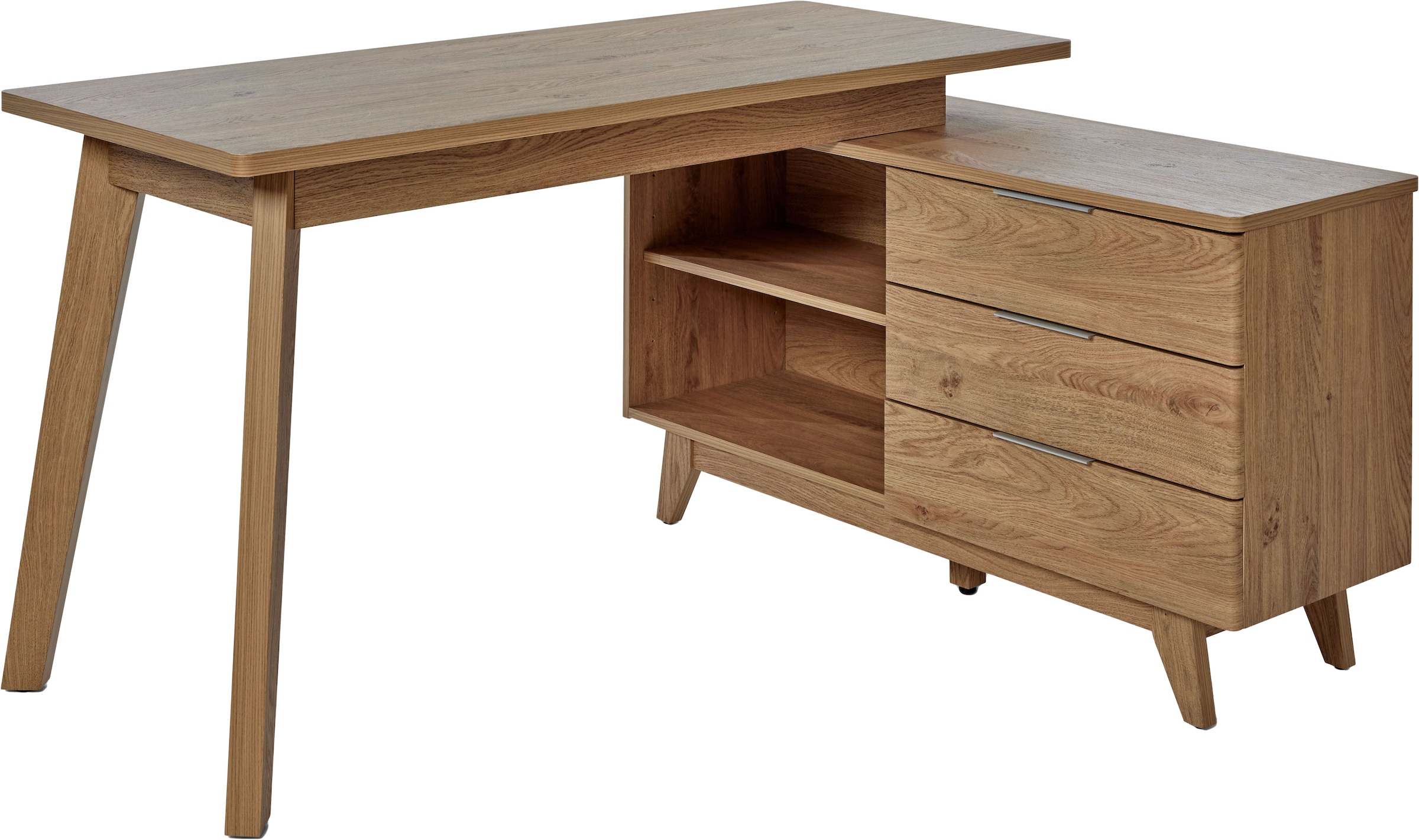 Image of Jahnke Eckschreibtisch "LIBRE D 240 E" 1 Stk. tlg. wechselseitig montierbar, Breite ca. 140 cm