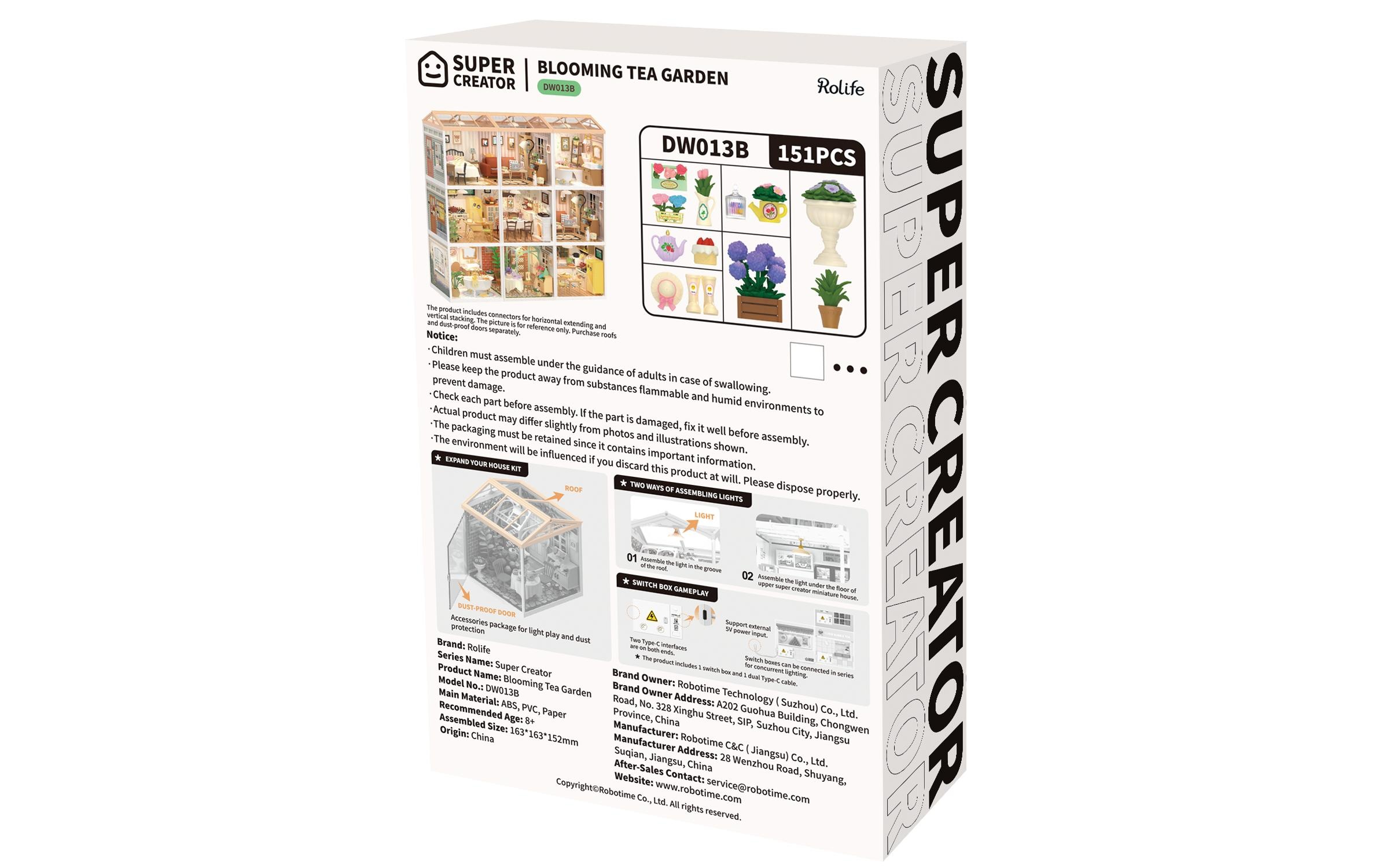   Modellbausatz »RoboTime Blooming Tea Garden«