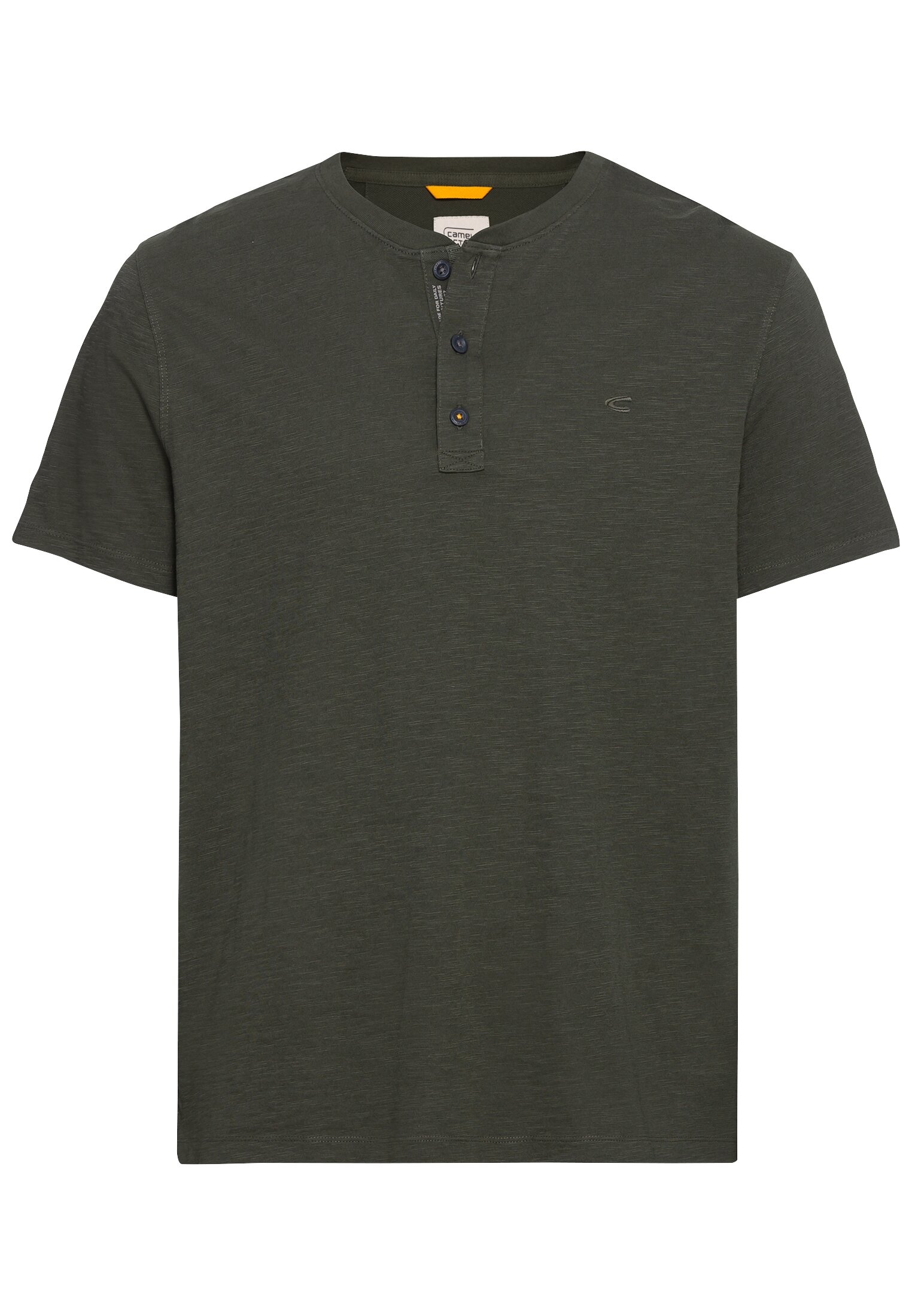 Image of camel active T-Shirt mit Henley Ausschnitt
