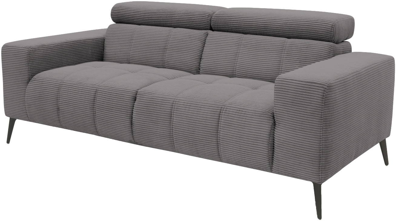 DOMO collection 2-Sitzer »Trento, mit Kufenfuss oder Einzelfuss«, wahlweise mit Kopfteilverstellung und in zwei Grössen erhältlich