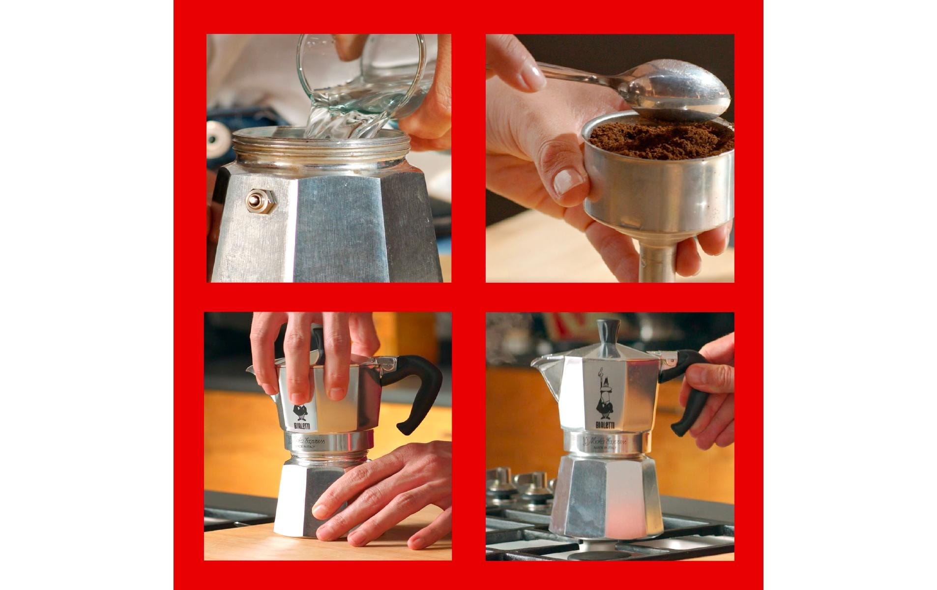 BIALETTI Espressokocher »Moka Express 1 Tassen, Rot«