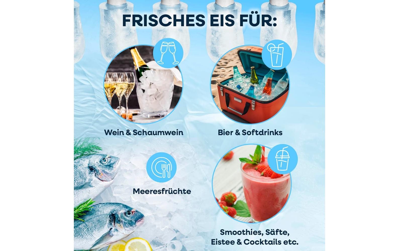 GOURMETmaxx Eiswürfelmaschine »12 kg/24h«