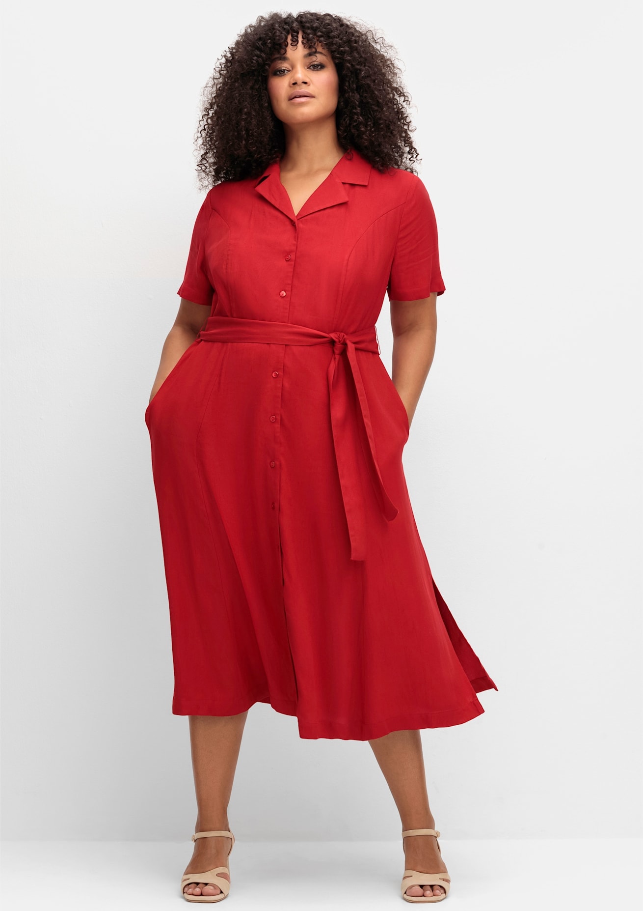 Image of sheego by Joe Browns Druckkleid "Kleid" Eingrifftaschen