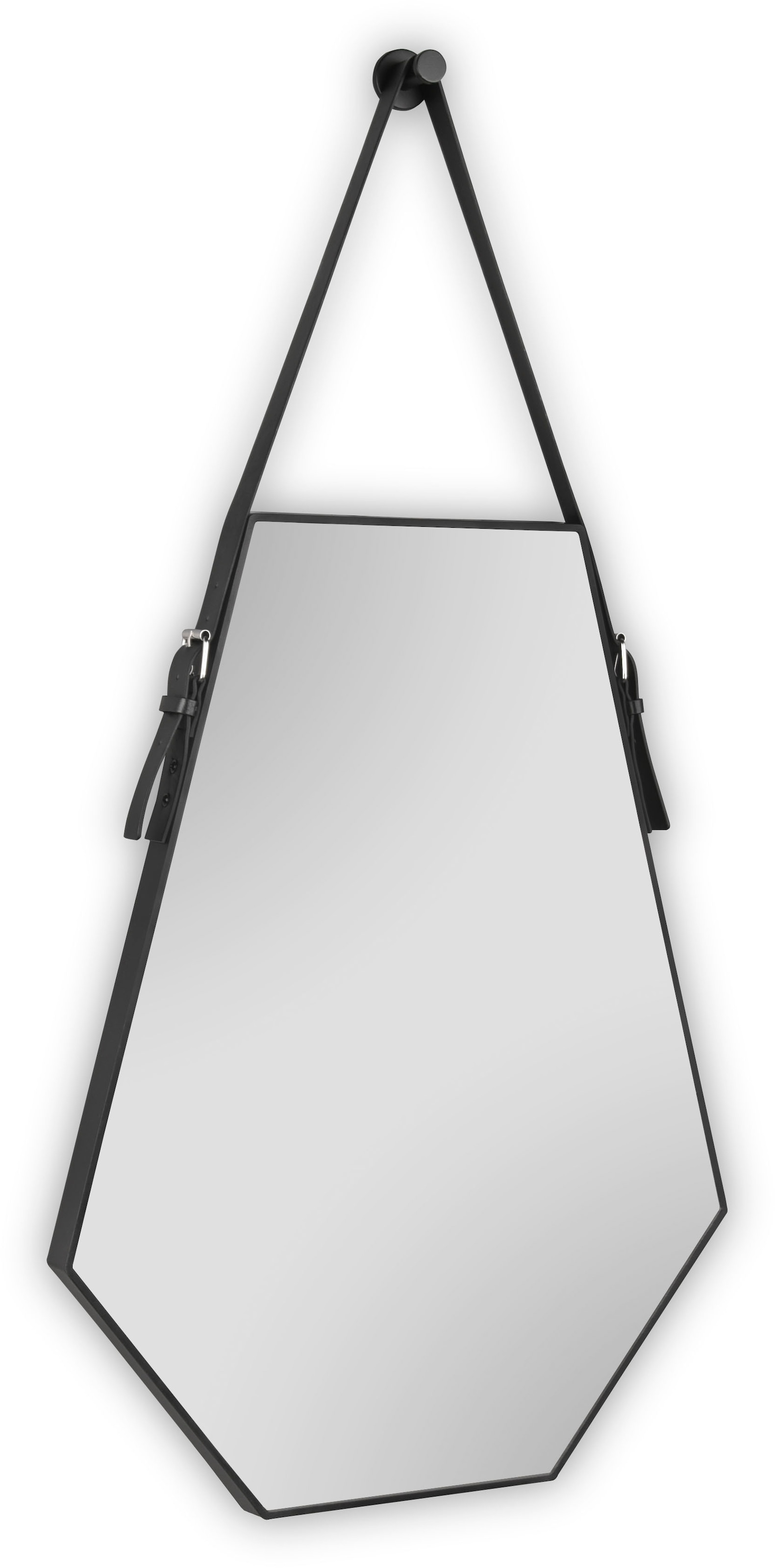 MIRRORS AND MORE Dekospiegel »Emmi« sechseckige Form, dekoratives Lederband