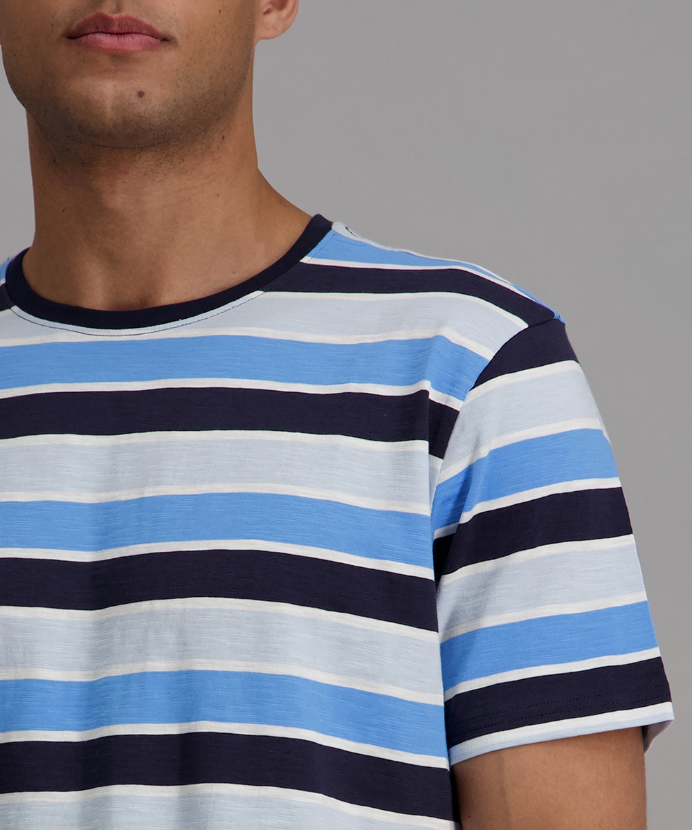 Image of Pioneer Authentic Jeans T-Shirt mit Streifen Muster