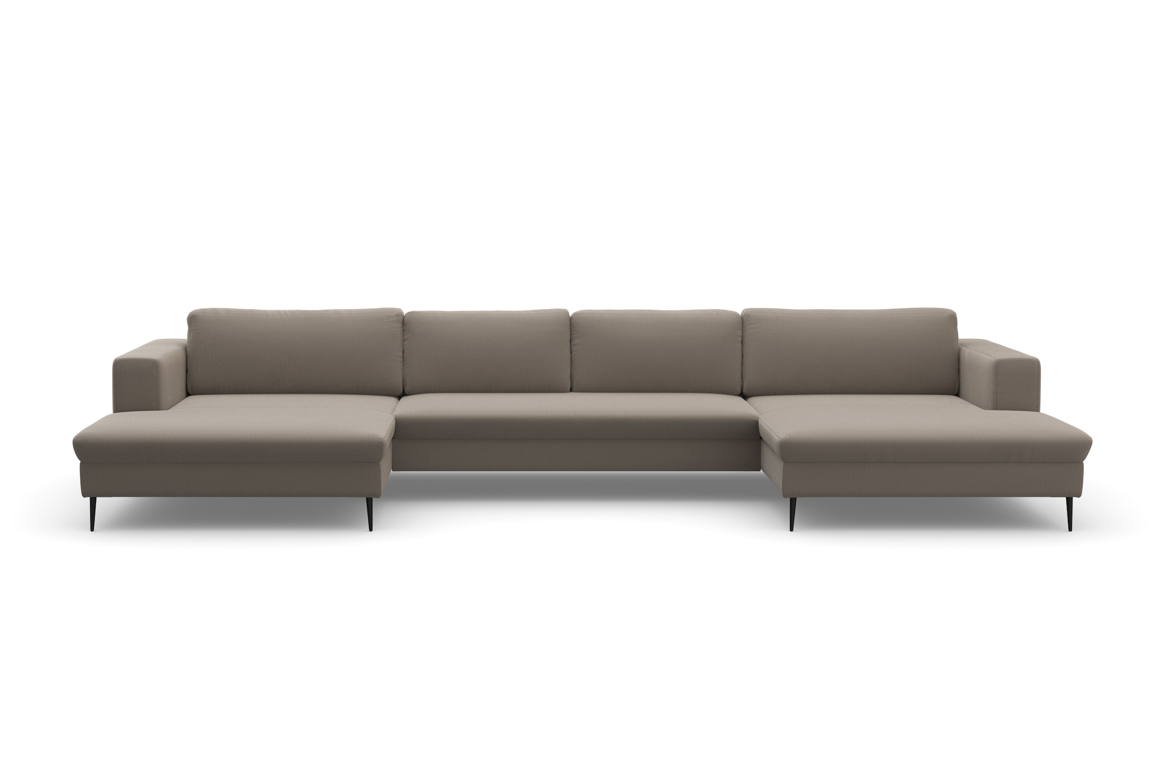 DOMO collection Paysage de salon »Modica U-Form aktuelles, kubisches Design mit 2 Recamieren, viel Platz« XXL, in moderner Optik mit, 2 grosszügigen Recamieren, auch in Cord