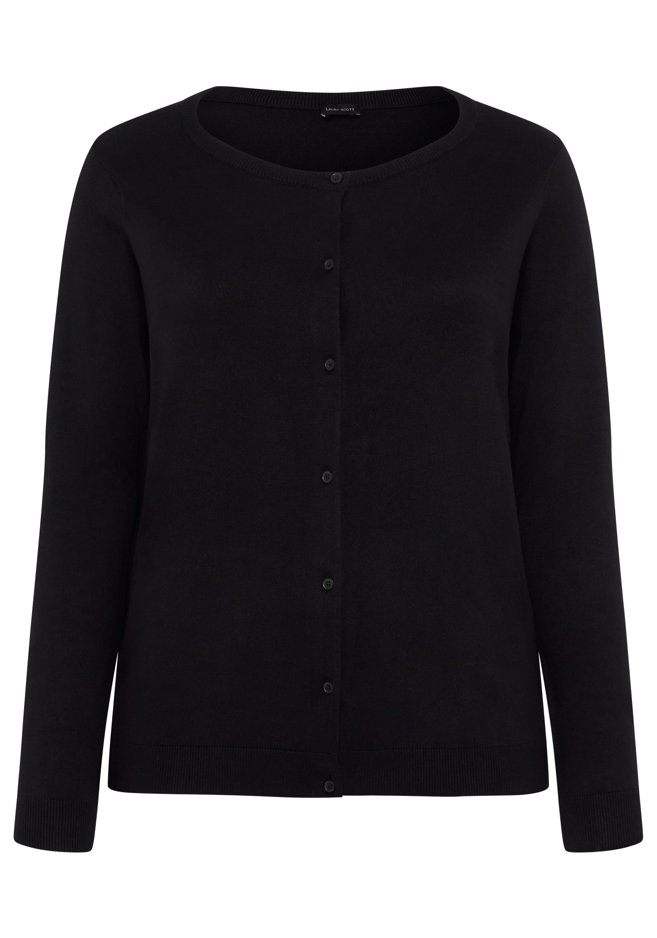 Laura Scott CURVE Veste en tricot »Grosse Grössen« forme longueur hanches, coupe fluide, col rond