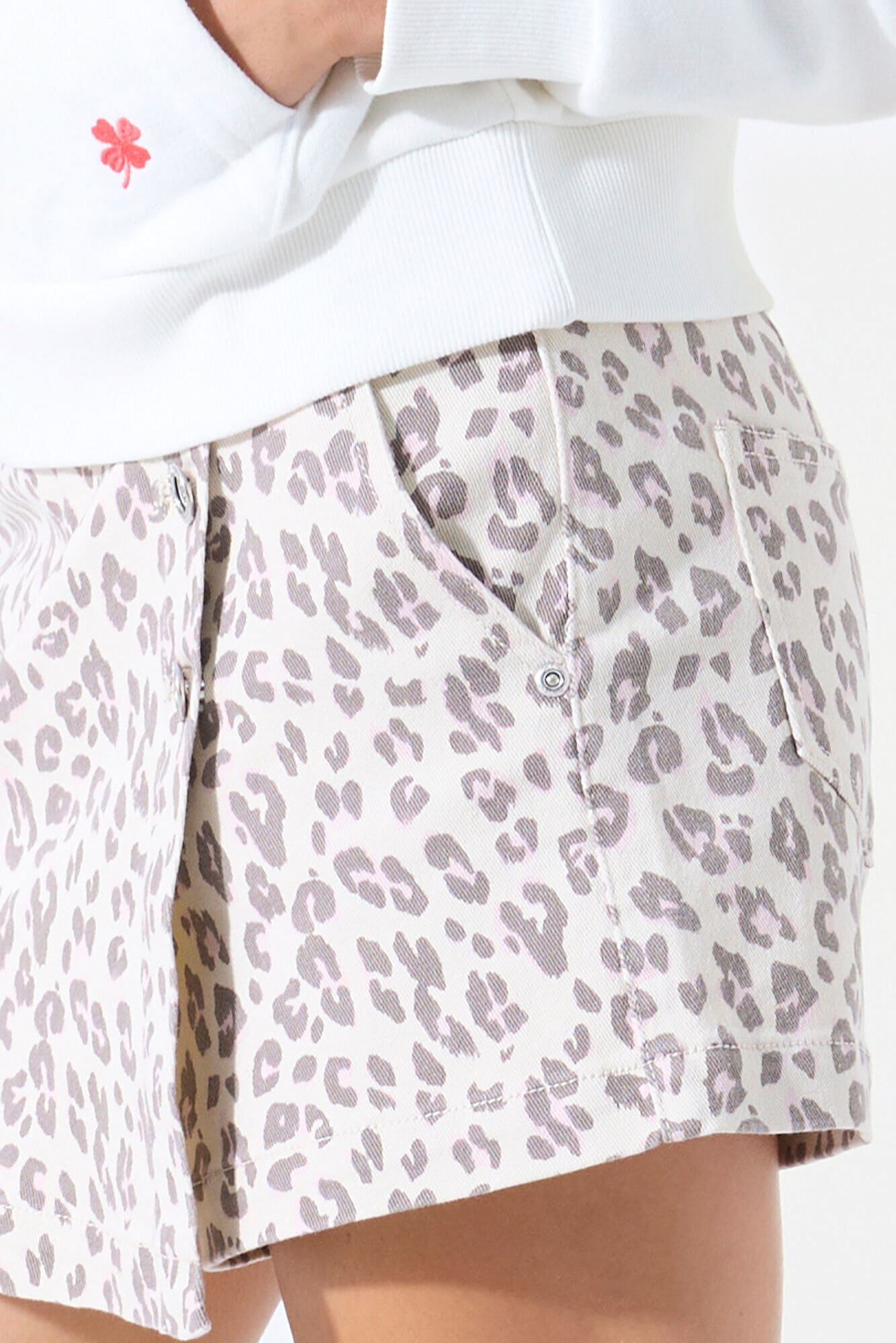 Garcia Short  skort, mi-short mi-jupe, motif léopard, pour filles