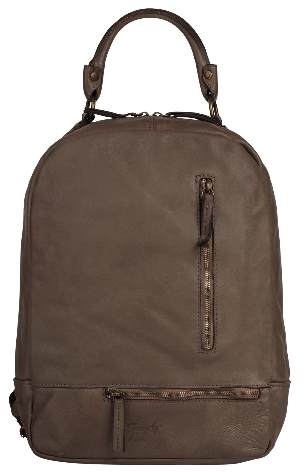 Samantha Look Cityrucksack, echt Leder, Made in Italy