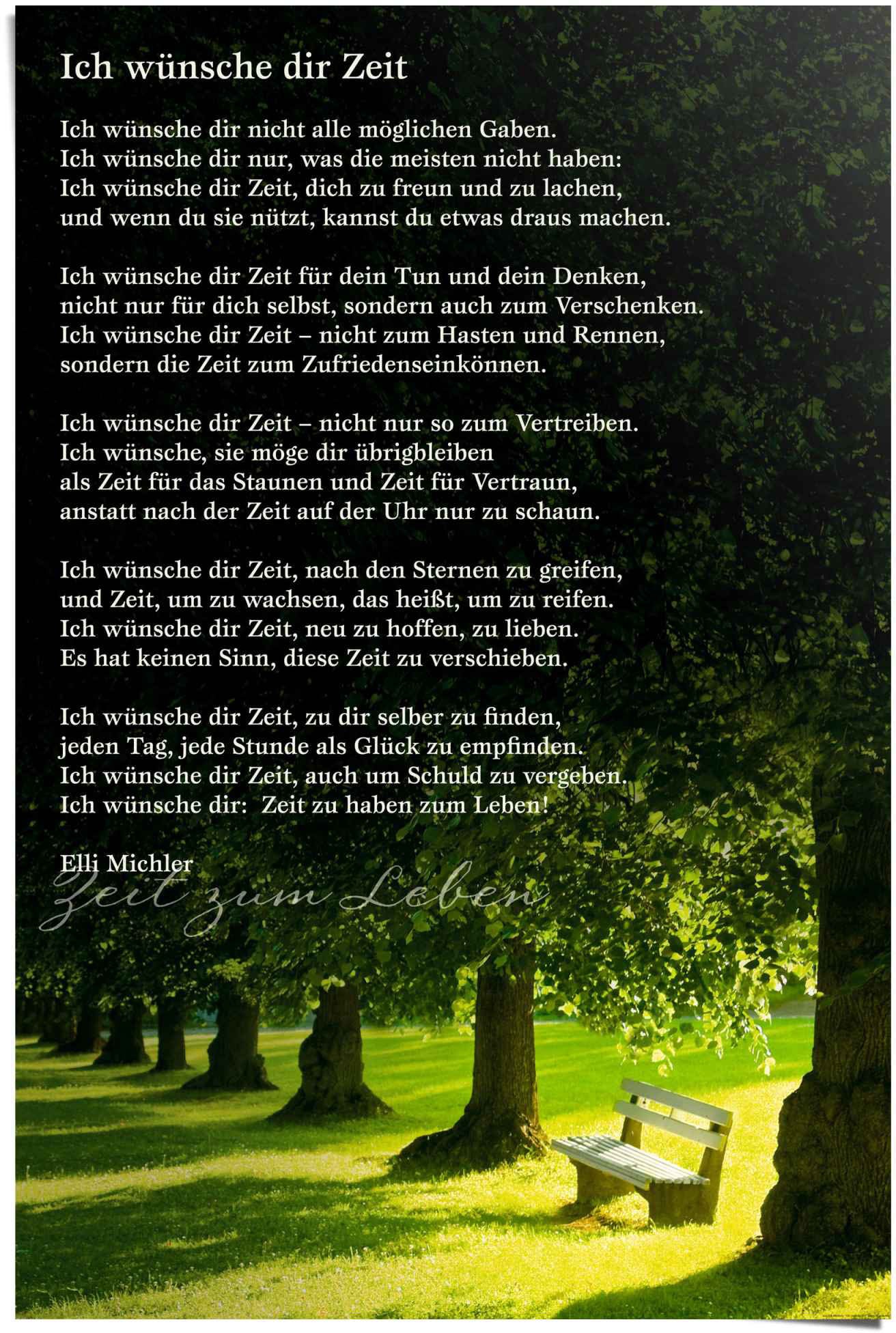 Image of Reinders! Poster »Zeit«, (1 St.) bei Ackermann Versand Schweiz