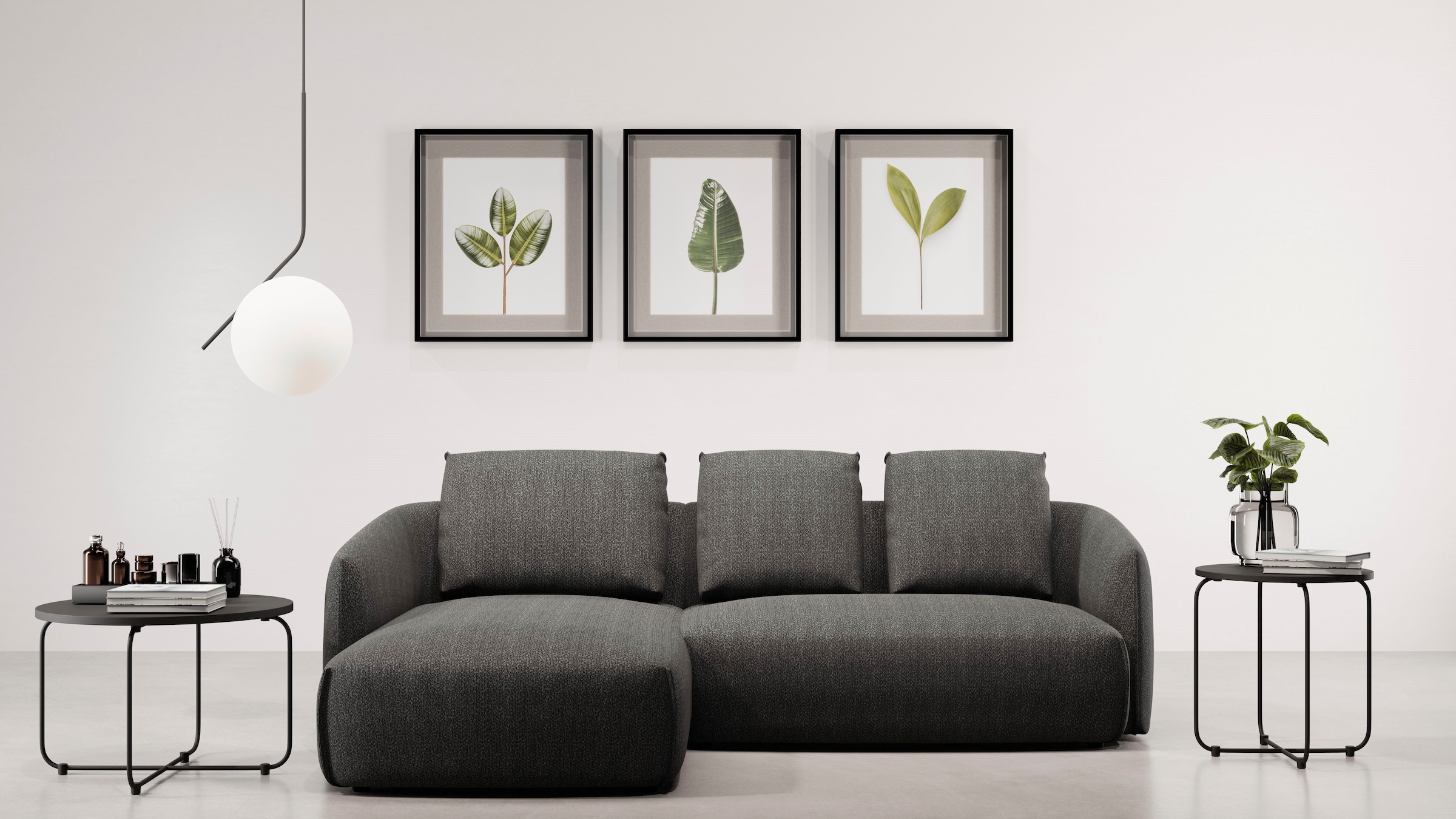 Image of TRENDMANUFAKTUR Ecksofa "Shawn elegantes Designsofa, Breite 232cm, L-Form" bequem, organischer Form, mit hochwertigem Bezug