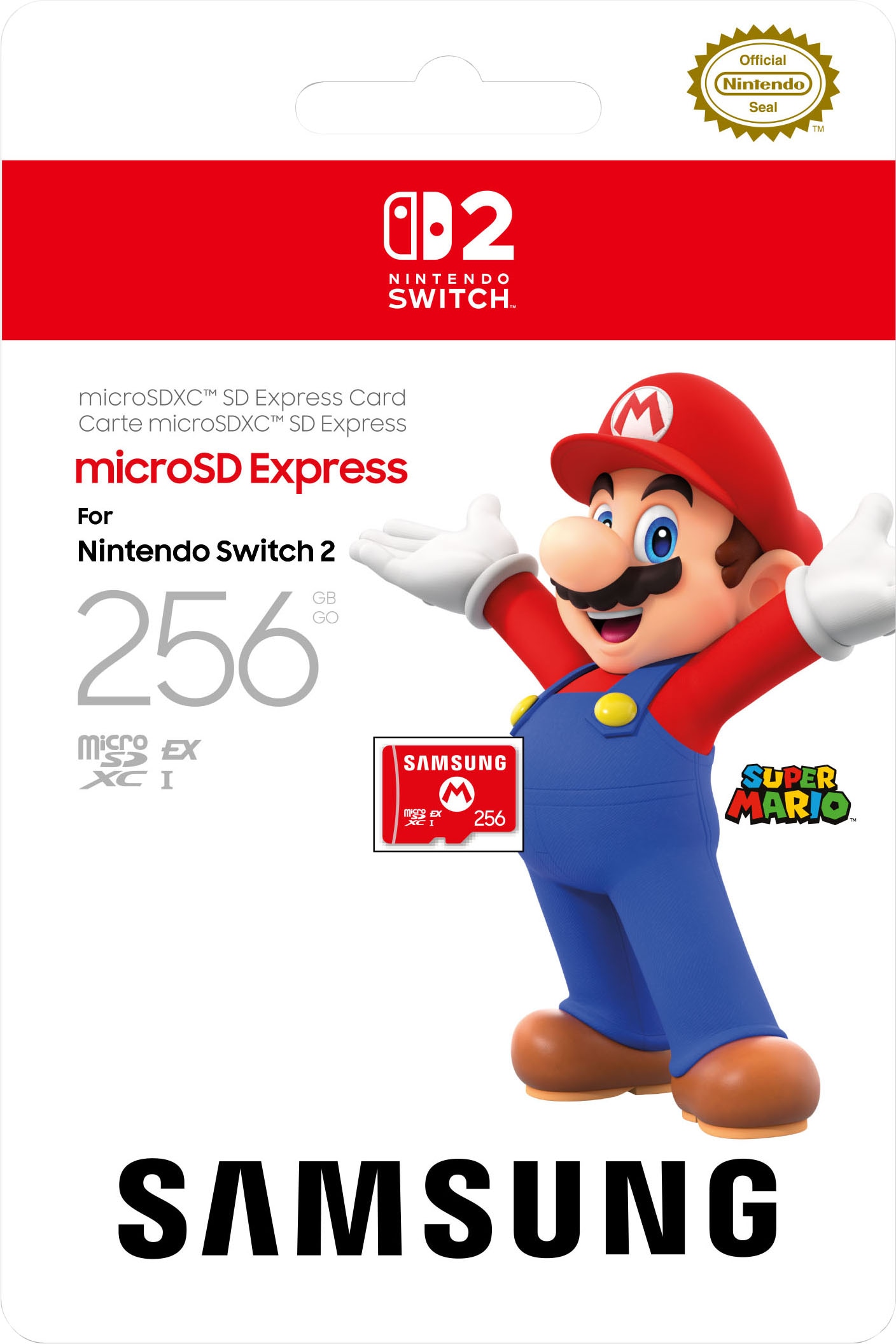Nintendo Switch 2 Speicherkarte »microSDXC EXPRESS 256 GB (Mario Design)«