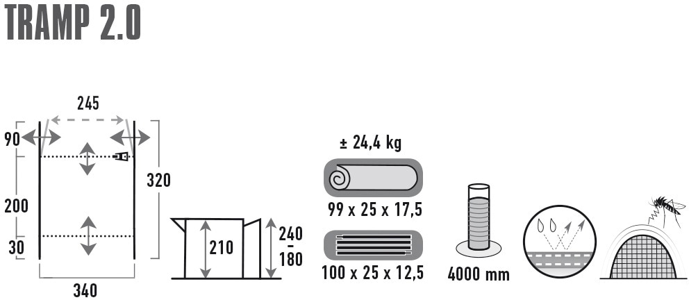 High Peak Buszelt »Tramp 2.0«