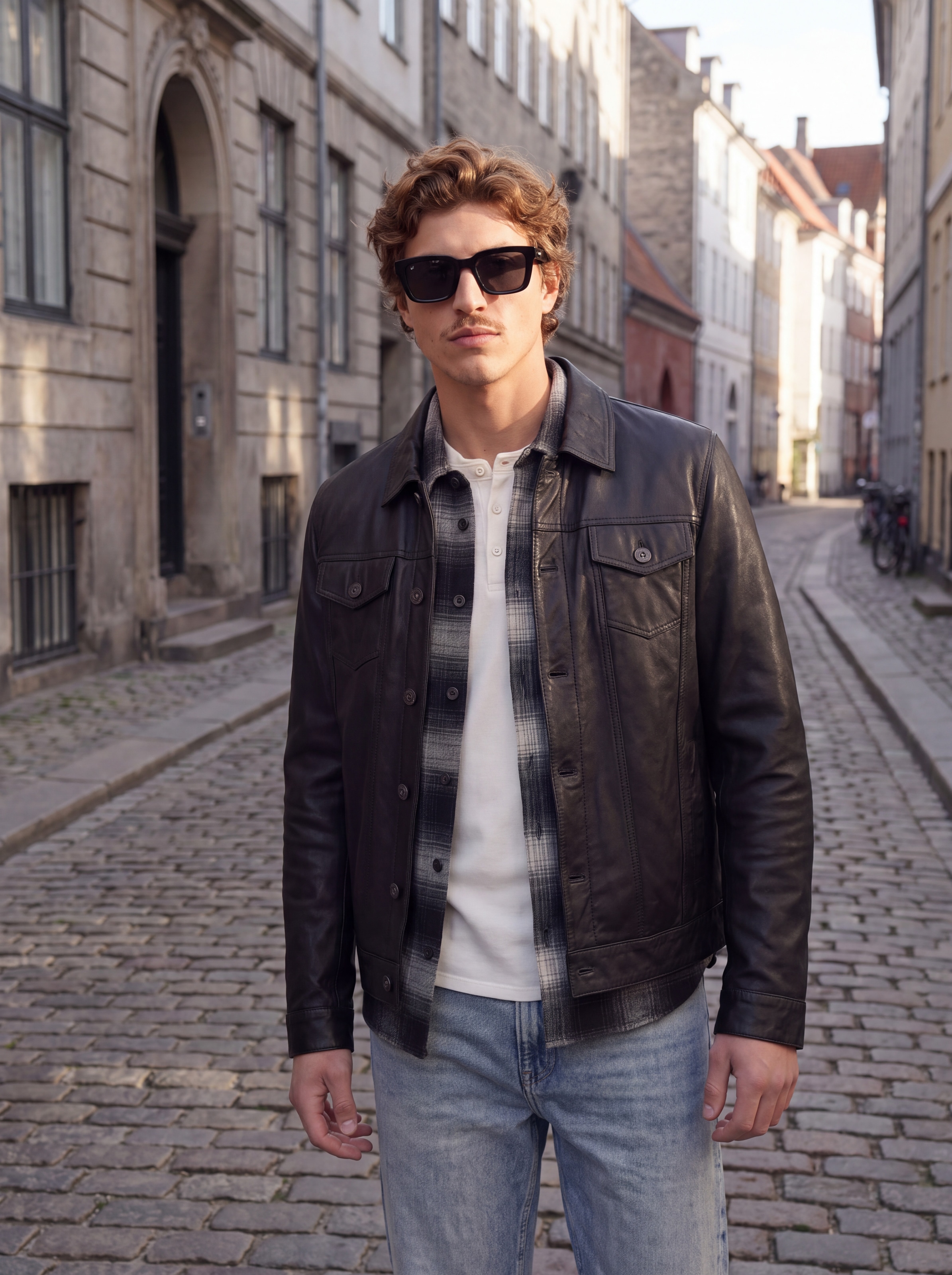 Jack & Jones Langarmhemd »JJESOHO OLLIE OVERSHIRT LS SN« Materialmix, locker geschnitten