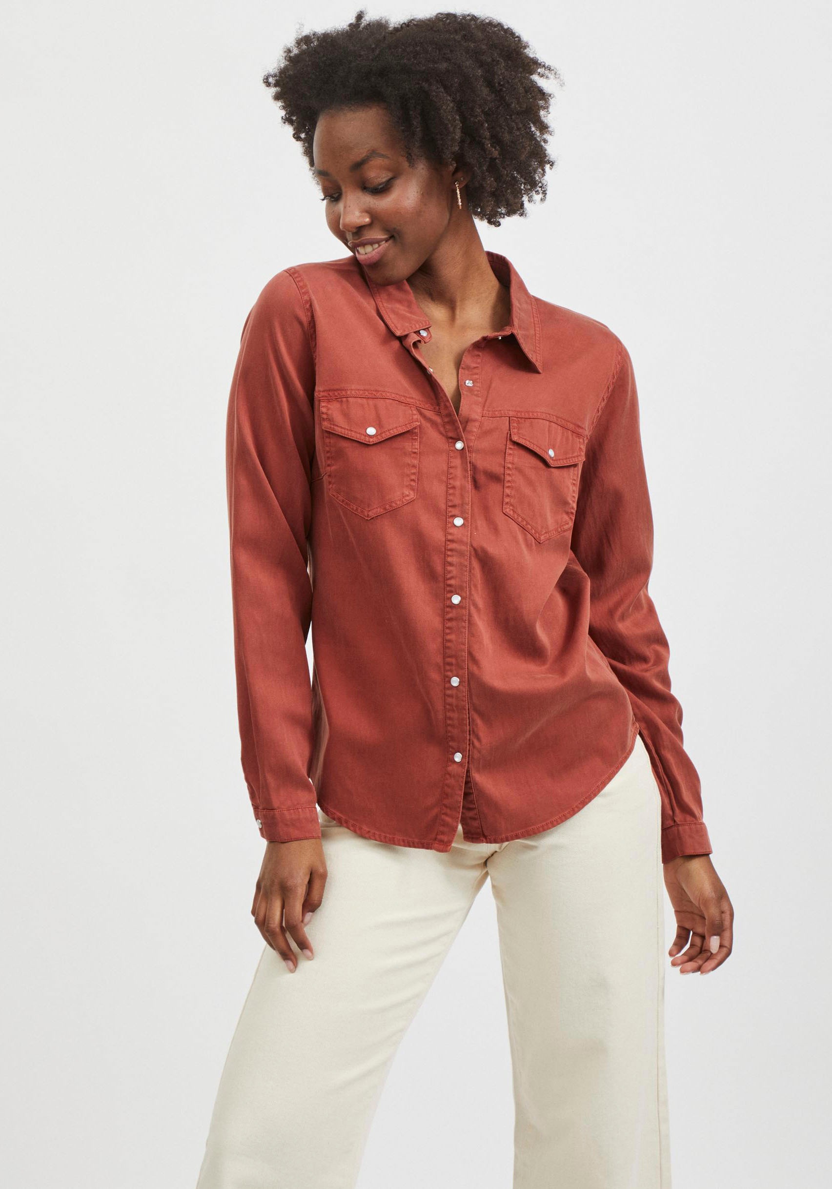 Image of Vila Jeansbluse »VIBISTA«, in leichter Used-Waschung bei Ackermann Versand Schweiz