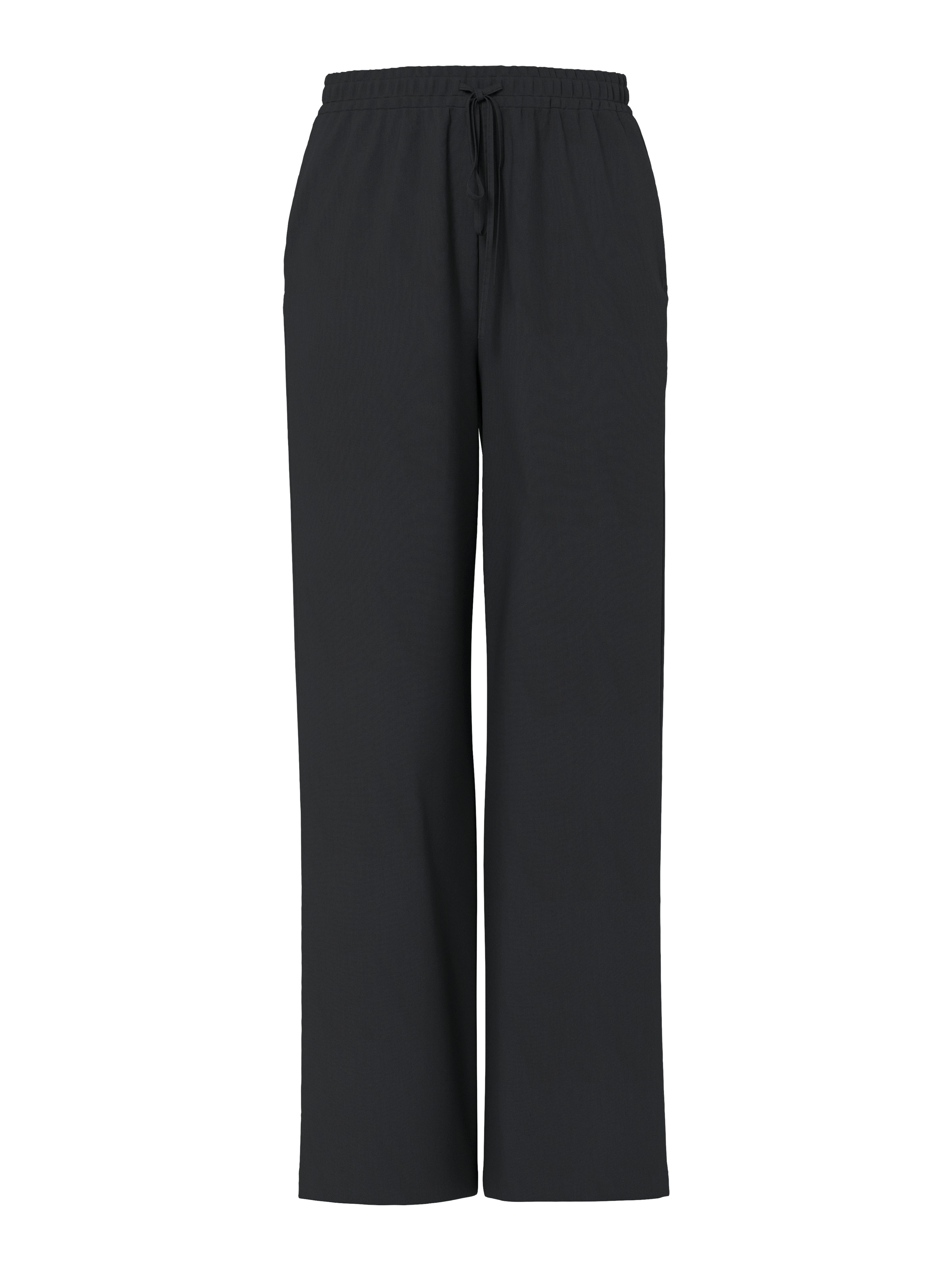 pieces Schlupfhose »PCBOSELLA HW WIDE PANTS NOOS BC«  Materialmix, High Waist