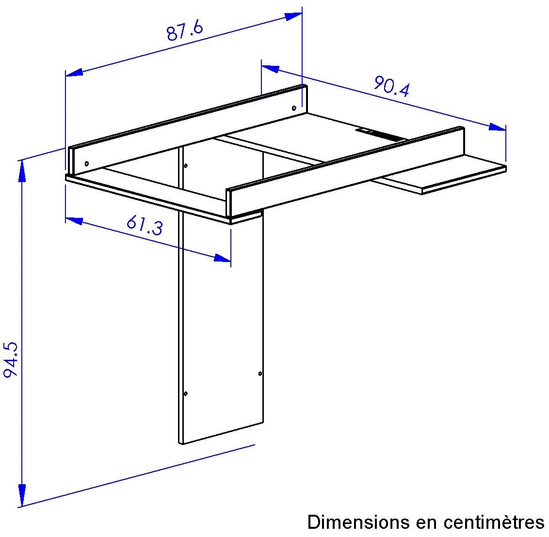 Gami Wickelkommode »BASILE Wickelkommode« bis 100 kg praktische und funktionale Aufbewahrungslösung 91 cm