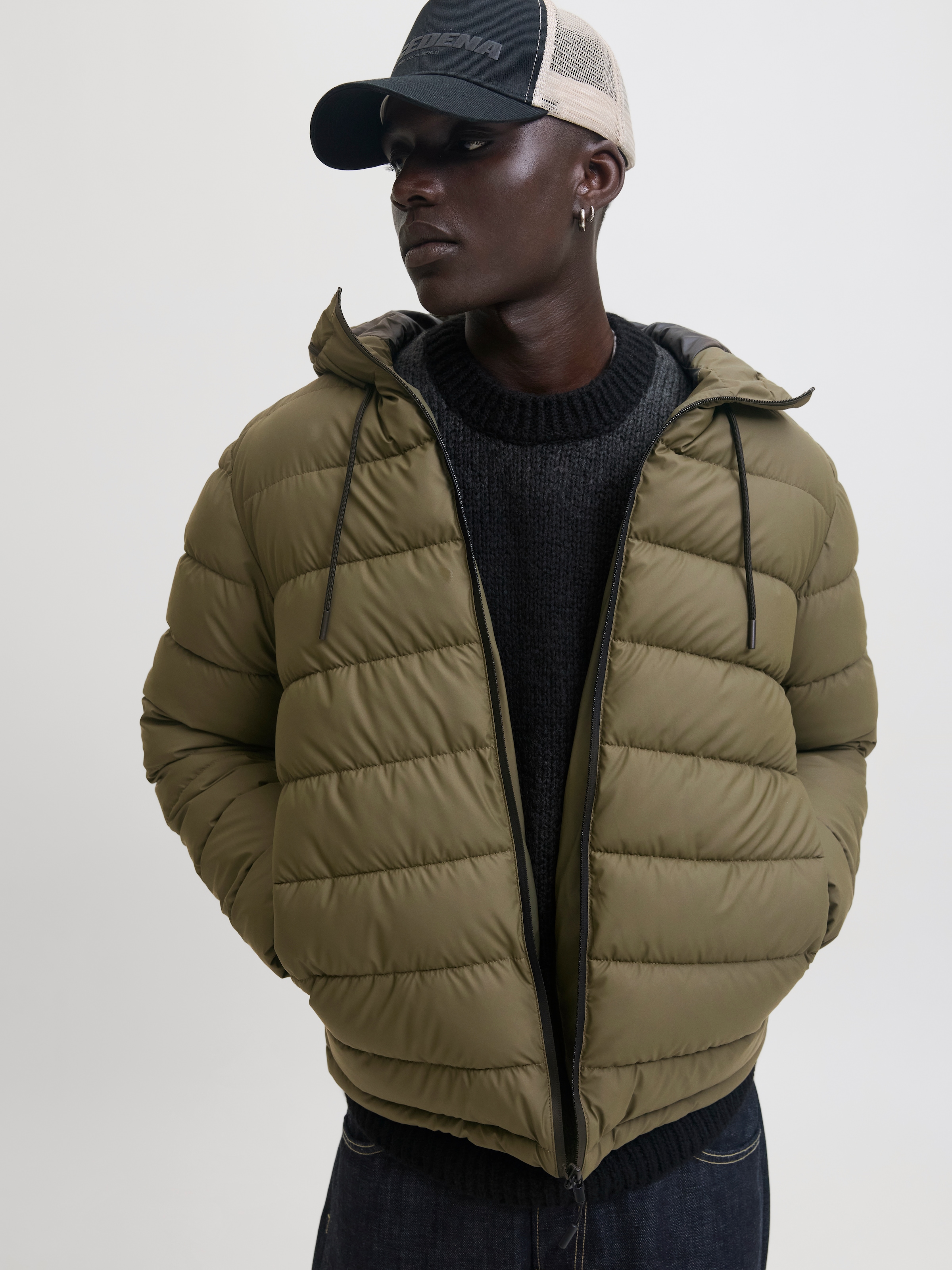 Jack & Jones Veste matelassée »JCOPOINT PU PUFFER JACKET BF« mit Kapuze