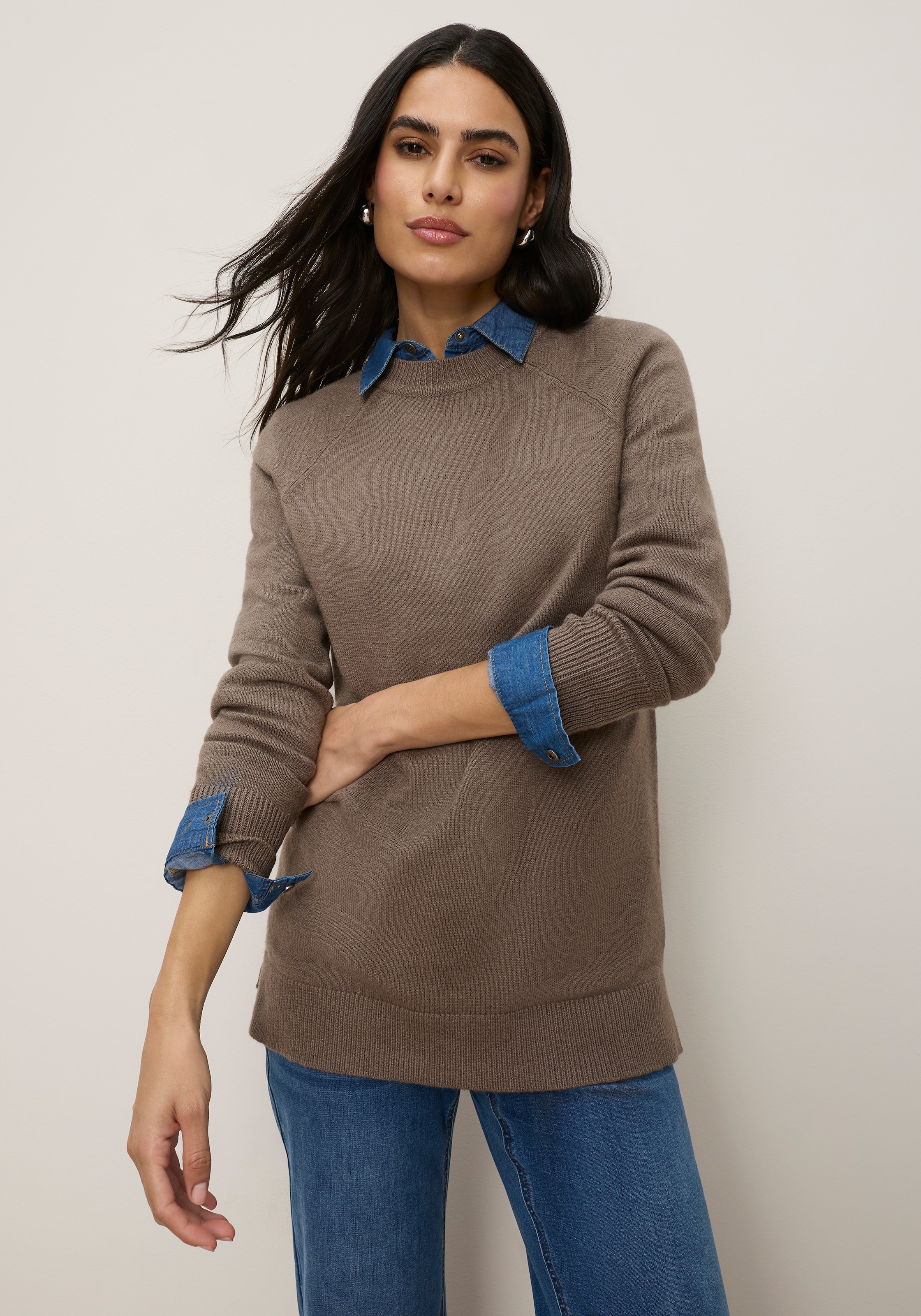 Image of Tamaris Strickpullover "mit Oversize-Passform" mit seitlichen Schlitzen