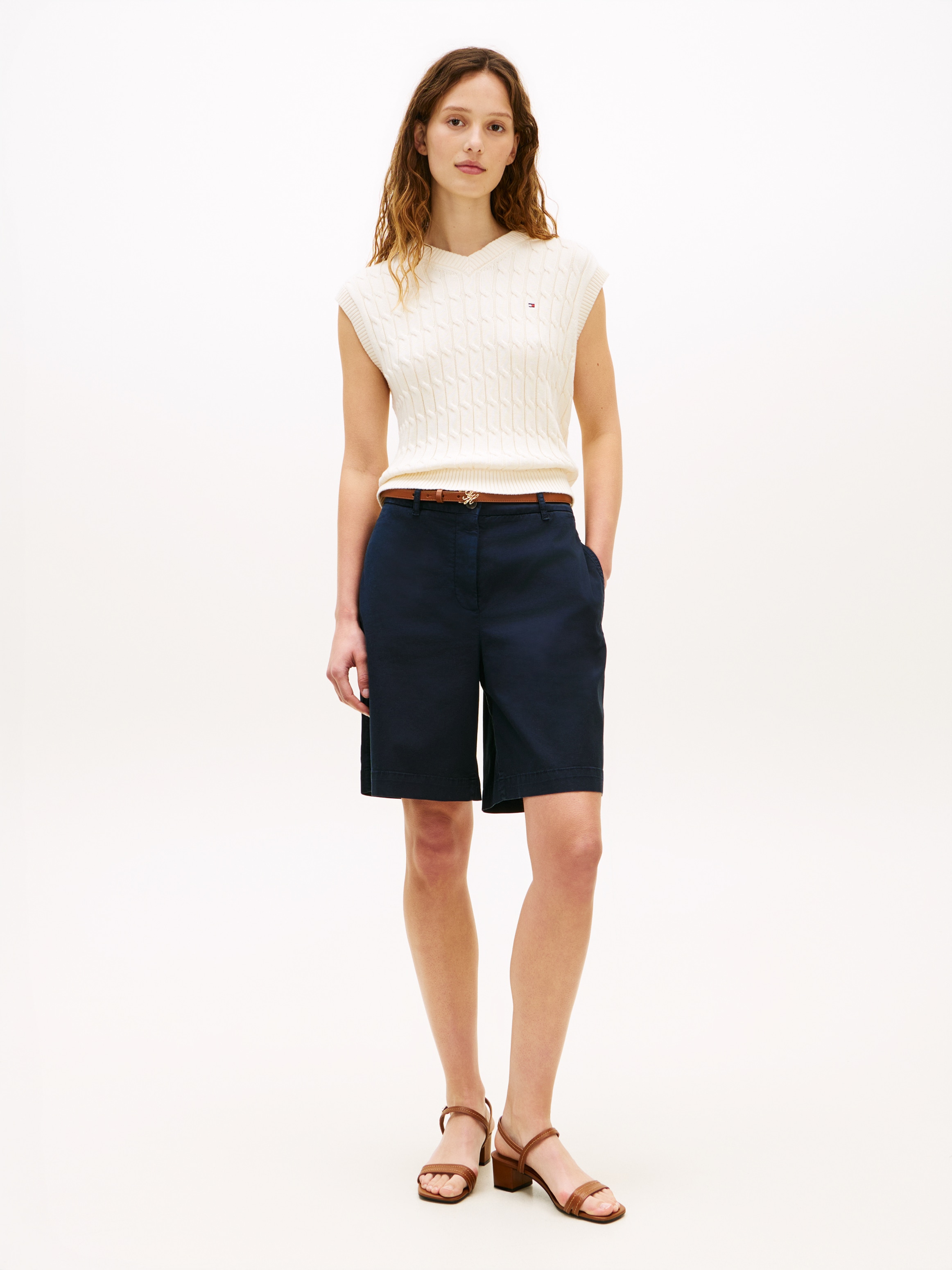 Tommy Hilfiger Short en chino »CO GMD BLEND CHINO SHORT«  mit umgeschlagenem Beinabschluss