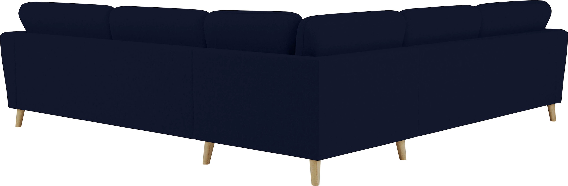 Home affaire Ecksofa »MARSEILLE 278/278 cm, L-Form,«, gleichschenklig, aus Eiche-Massivholz Beinen, verschiedene Bezüge