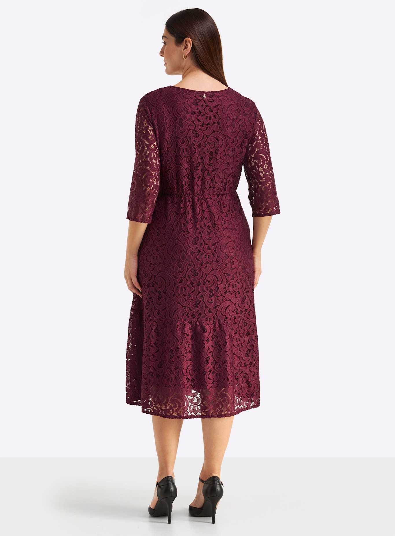 Sheego Spitzenkleid »Webkleid«