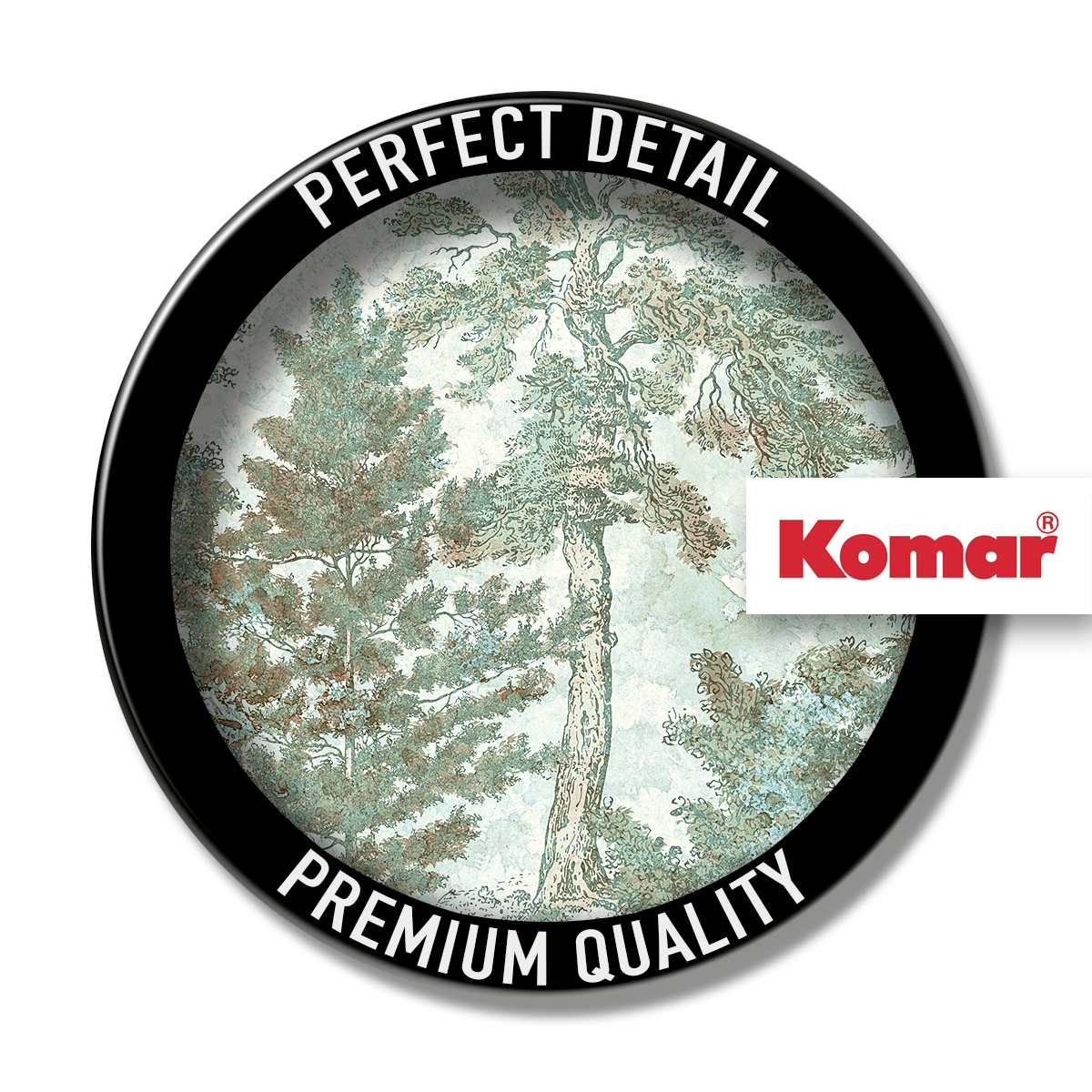 Komar Fototapete »Digitaldruck Vlies - Pale Panoramic - Grösse 400 x 250 cm«, bedruckt-floral-geblümt-gemustert-tropisch, Wohnzimmer, Schlafzimmer