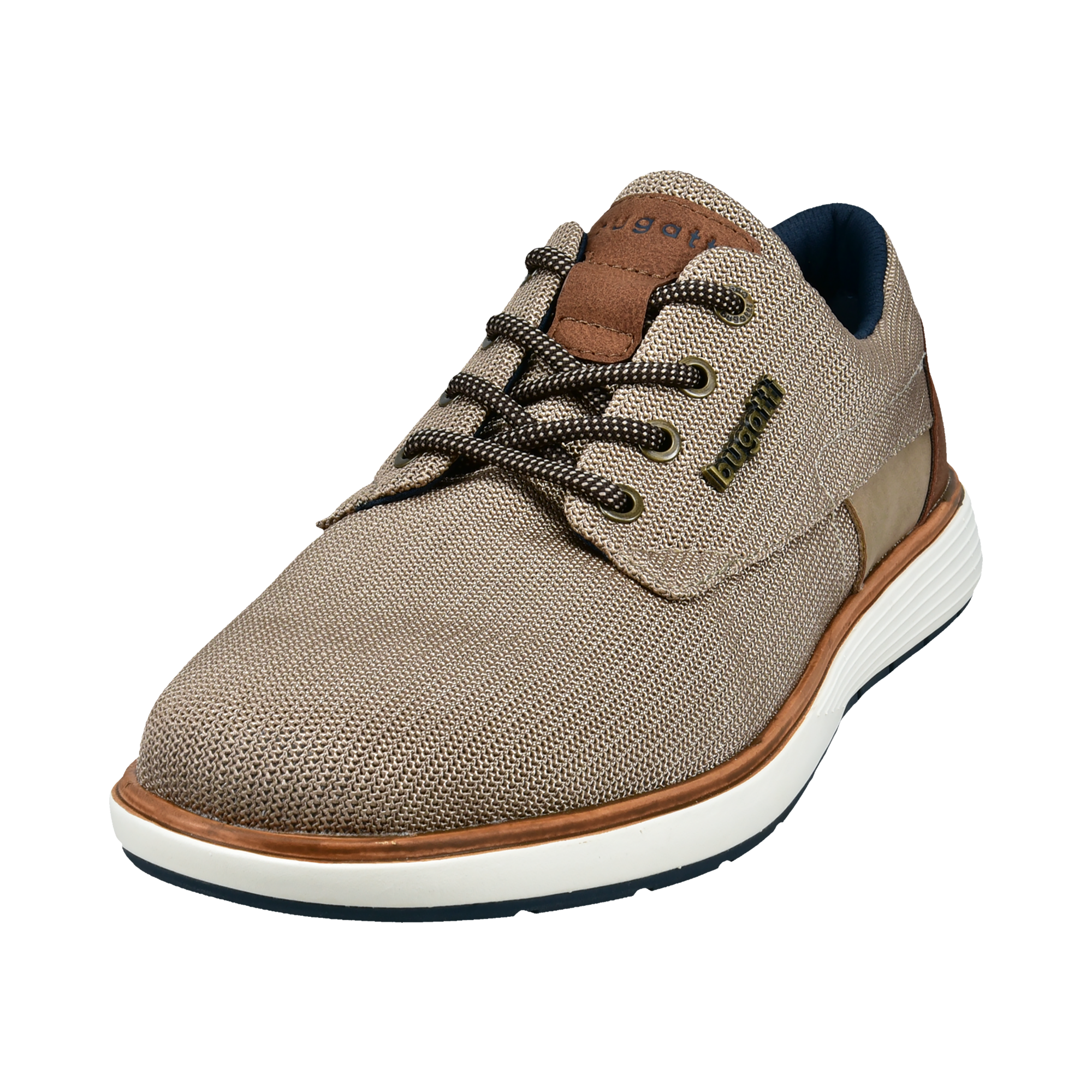 Image of bugatti Schnürschuh Schnürschuh, Halbschuh mit Kontrastbesatz an der Ferse