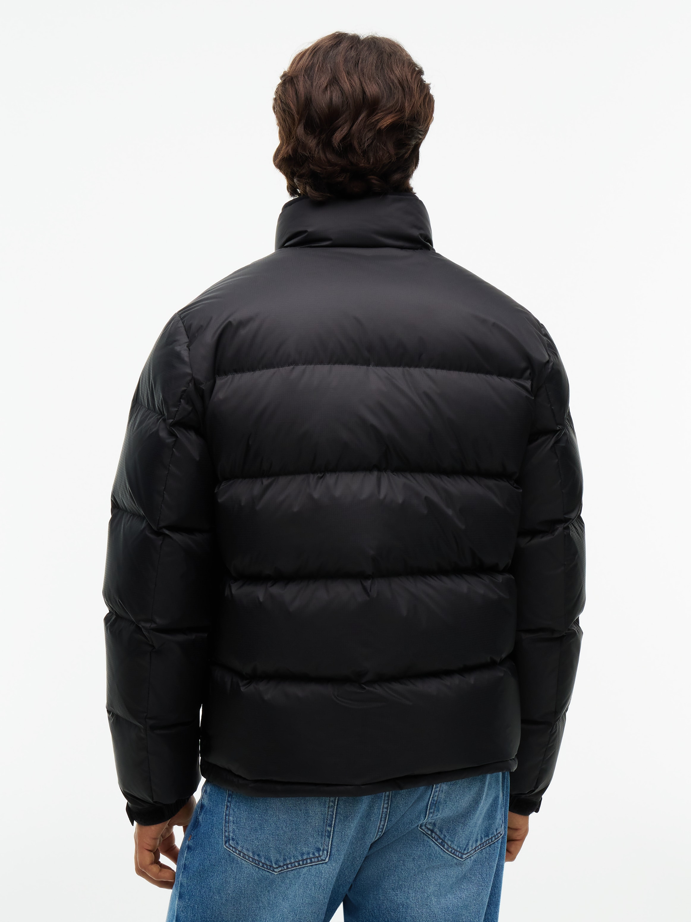 Tommy Hilfiger Doudoune »RIPSTOP STAND DOWN PUFFER JACKET« 17 : au choix avec barre LED, revêtement en cuir synthétique ou en tissu structuré,