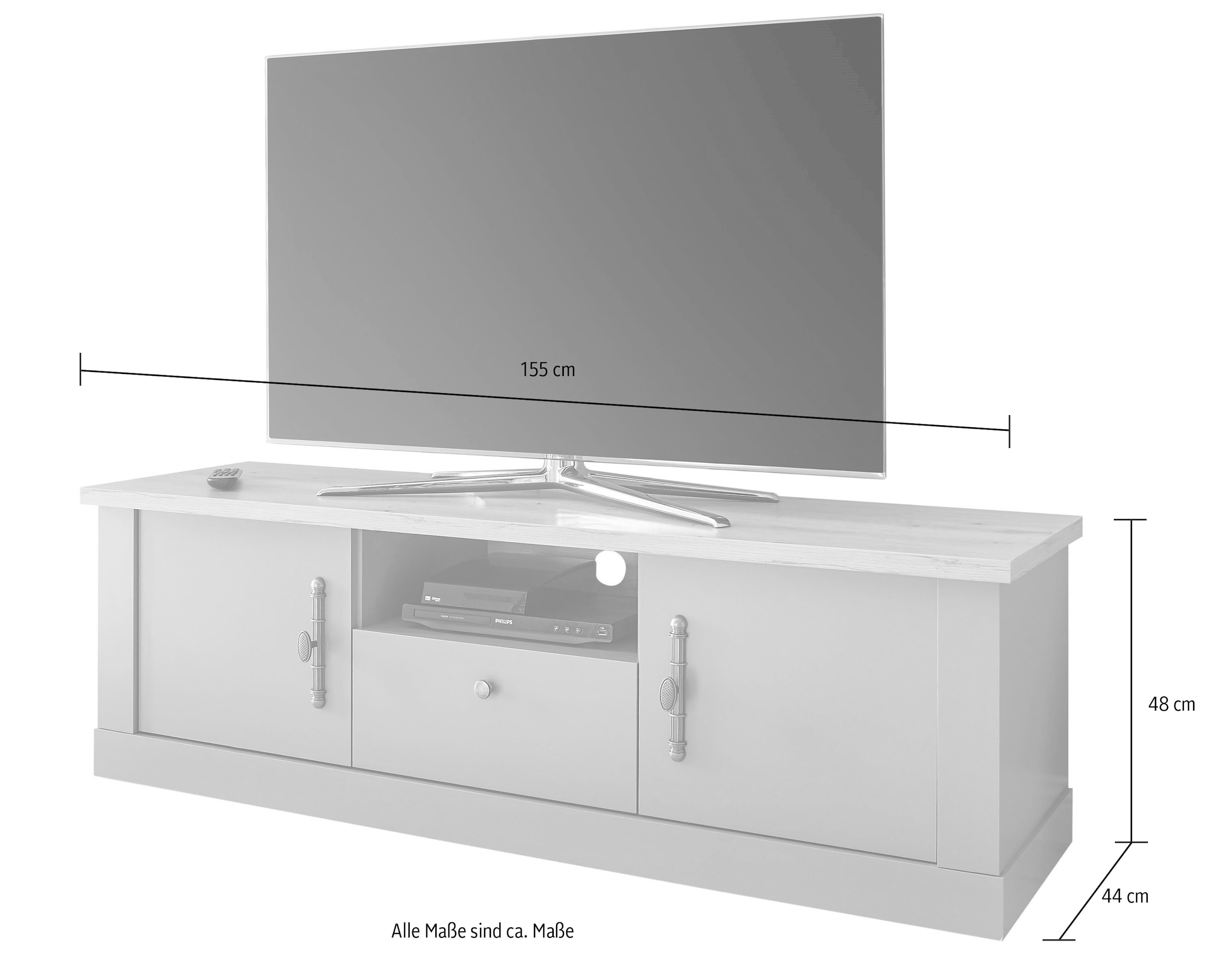 Home affaire Lowboard »CHAMBORD«, Breite ca. 155 cm