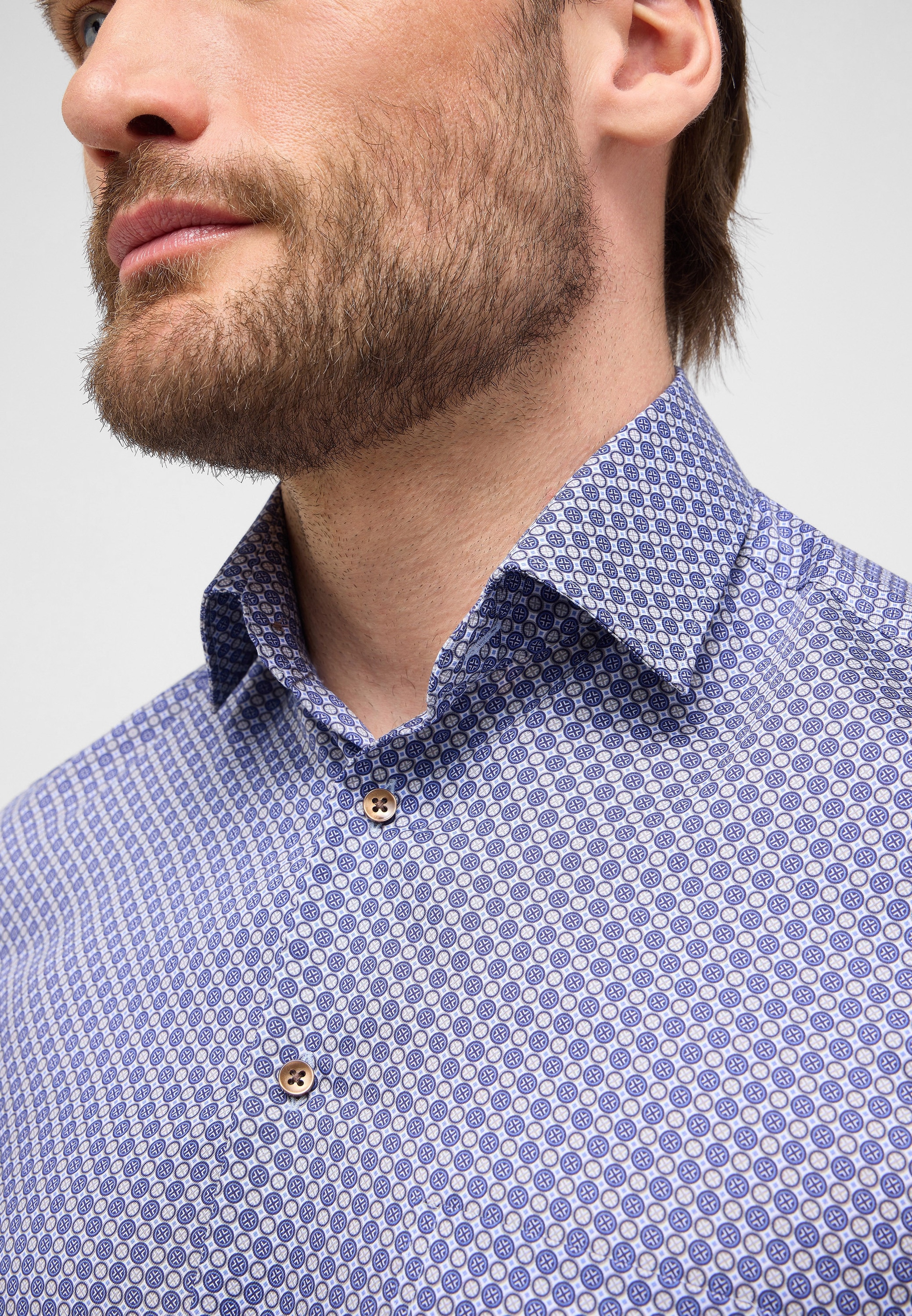 Eterna Langarmhemd »COMFORT FIT« NON IRON (bügelfrei)