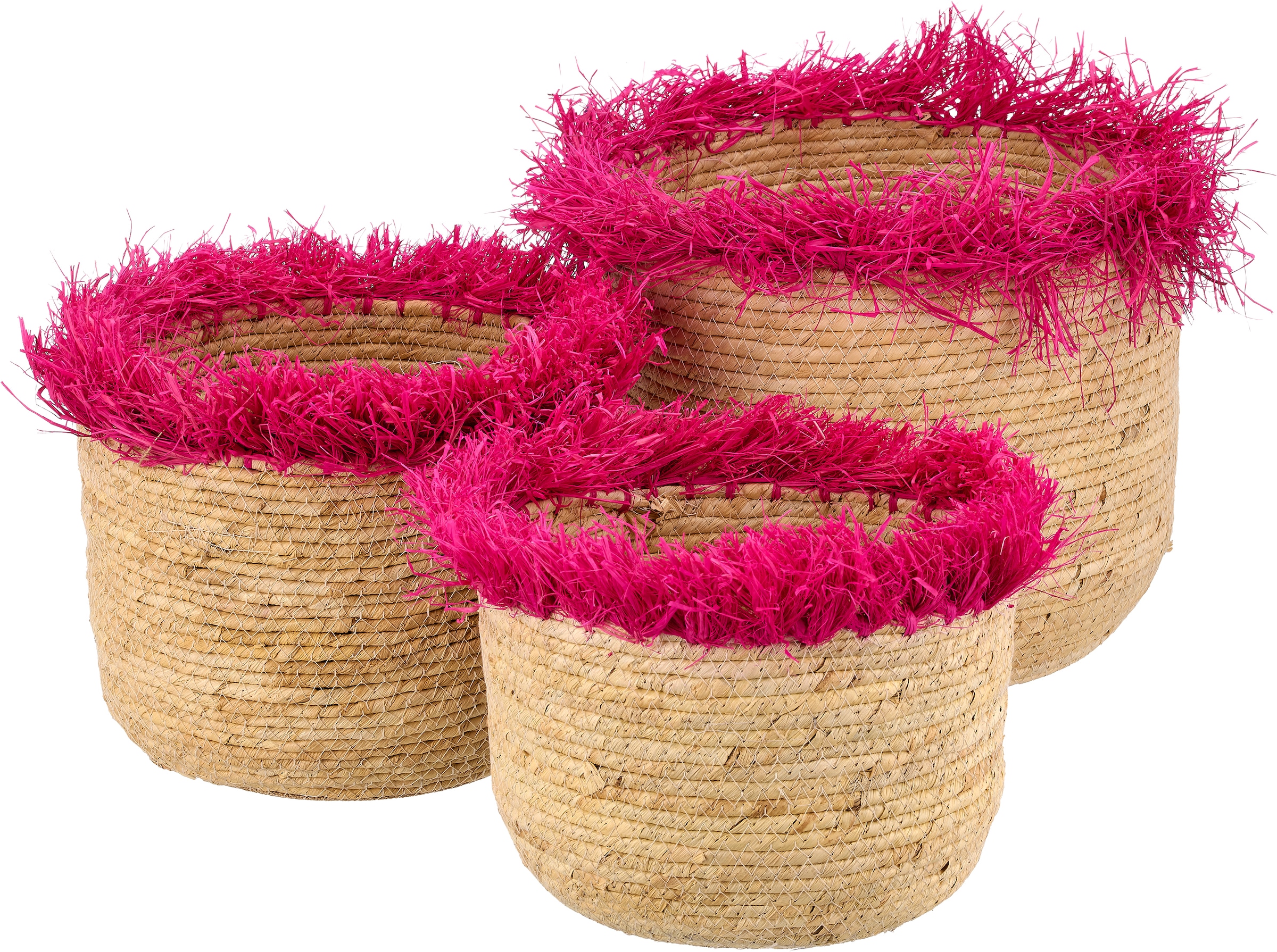 Creativ home Panier décoratif »Korb« avec accent de couleur