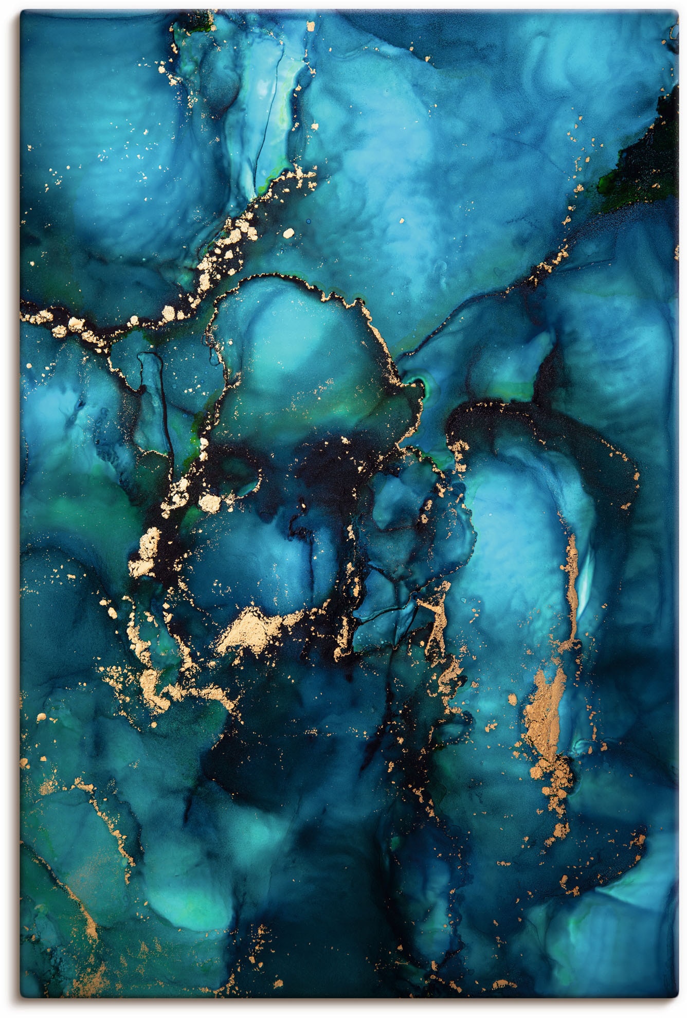 Image of Artland Leinwandbild "Lagune" Muster 1 Stk. tlg. auf Holzrahmen gespannt