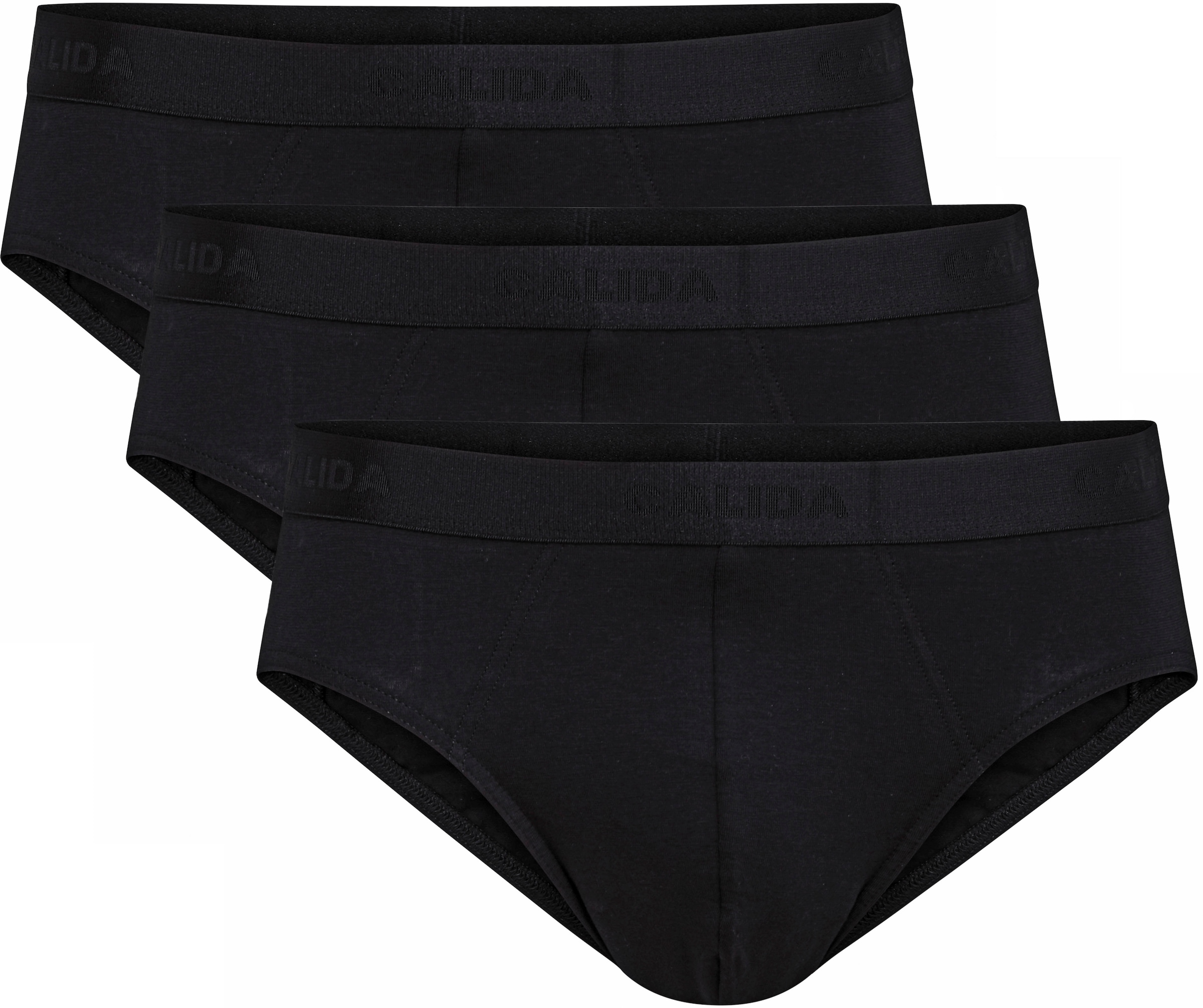 Image of CALIDA Slip "Natural Benefit" 3er Pack, Single Jersey-Qualität, elastisch, Multipack, ohne Eingriff