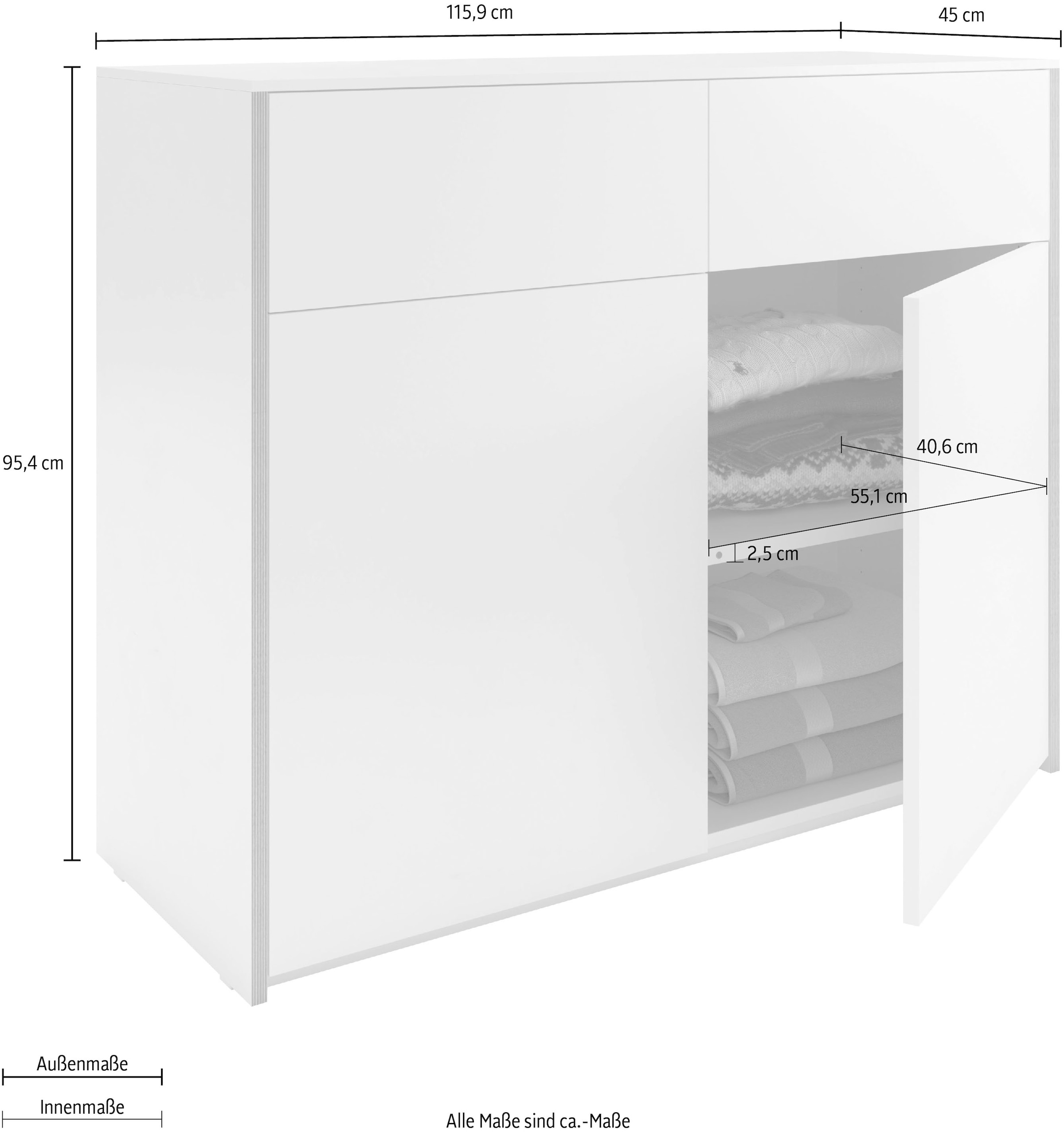 Müller SMALL LIVING Sideboard »Modular Plus«