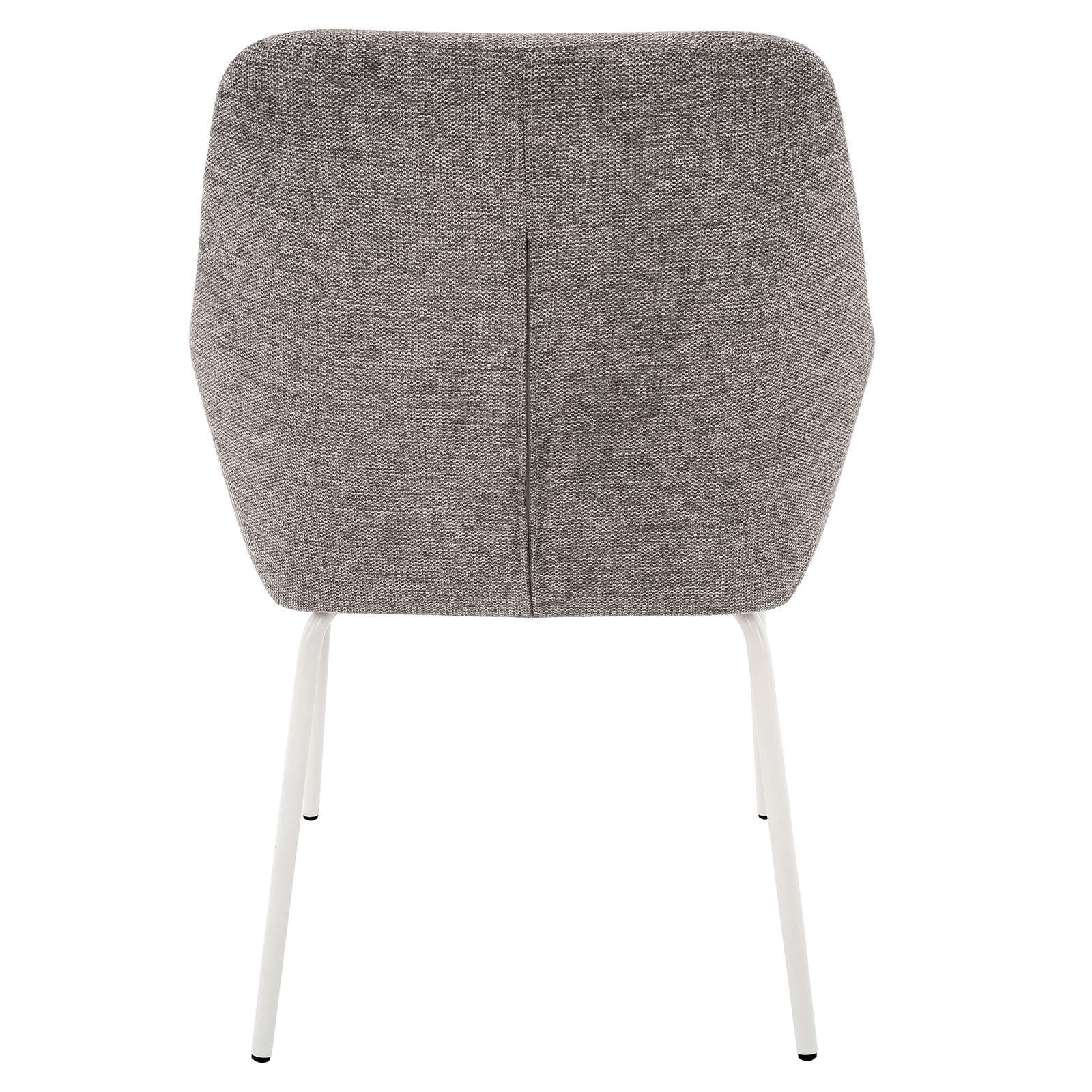 GOODproduct Chaise de salle à manger »Gabbie« (Set) 2 cuismit weissen Metallbeinen, Webstoff Bezug, Sitzhöhe 47,5 cm