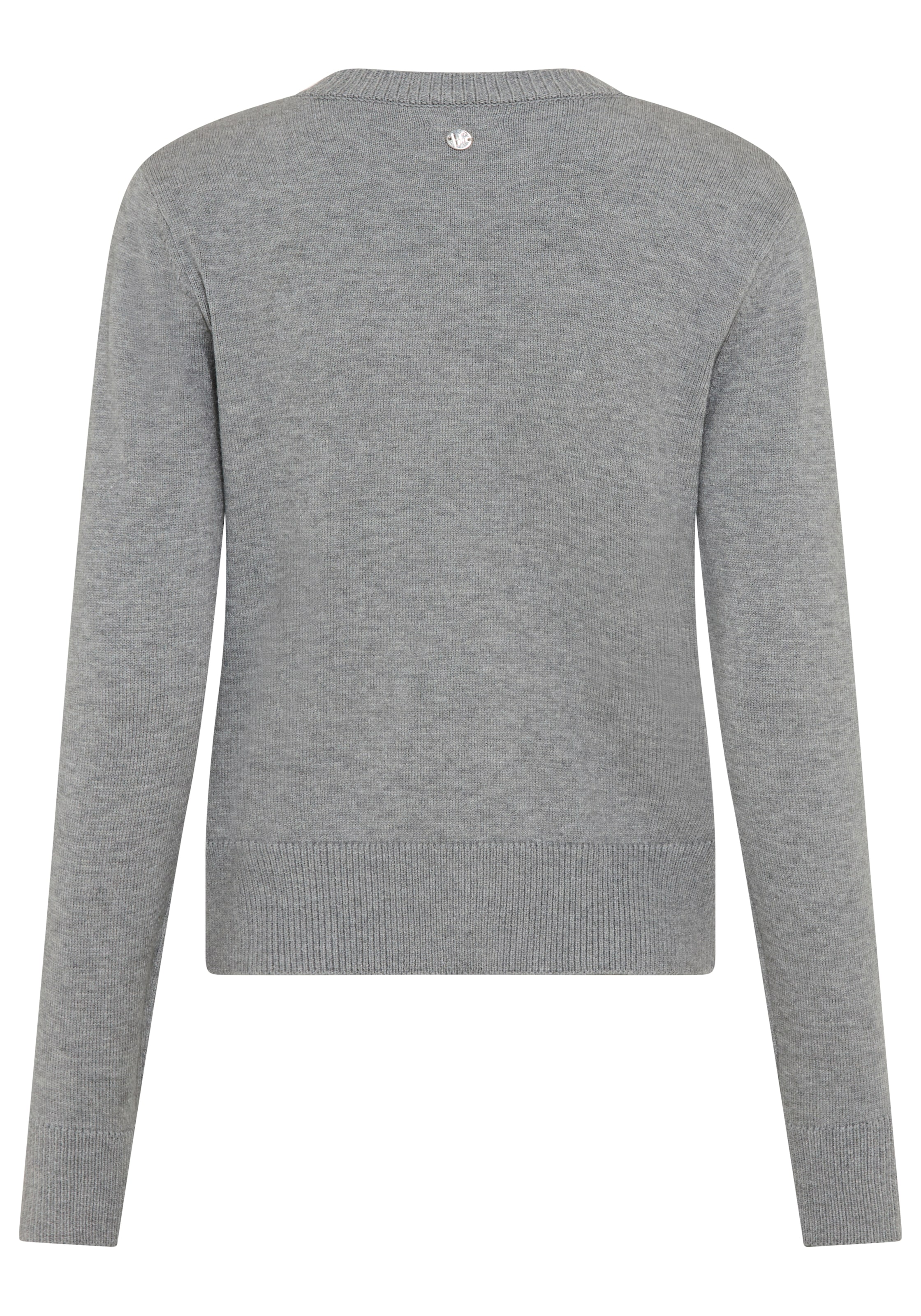 Bruno Banani Cardigan »mit femininen Knöpfen« figurbetonte Passform, hüftlange Schnittform, mit Rundhalsausschnitt