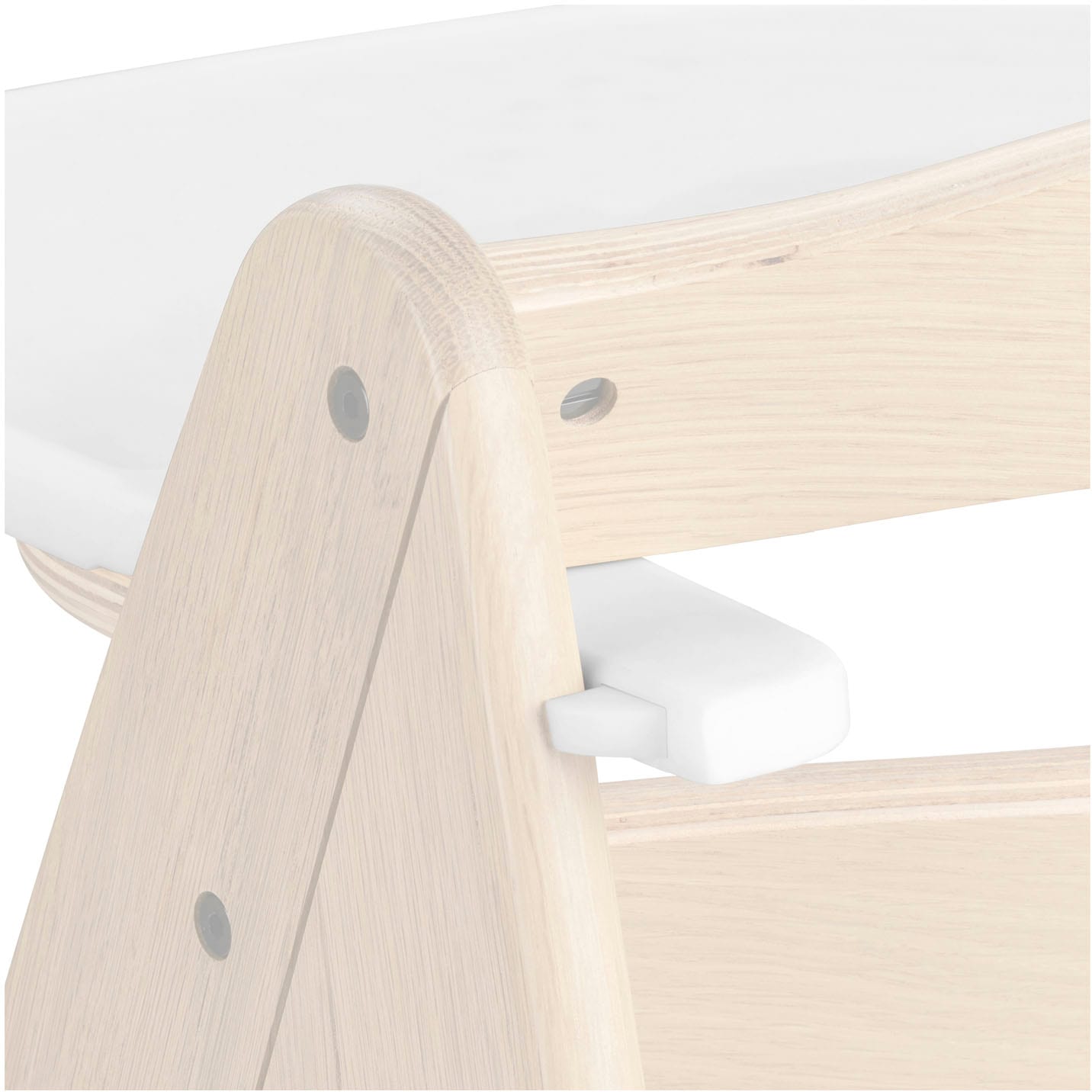 Hauck Plateau de chaise haute »Arketa Click Tray, White« aus recyceltem Material