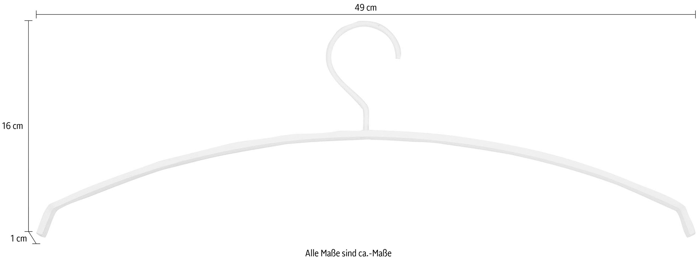 Spinder Design Cintre à vêtements »Silver« Métal, largeur 49 cm