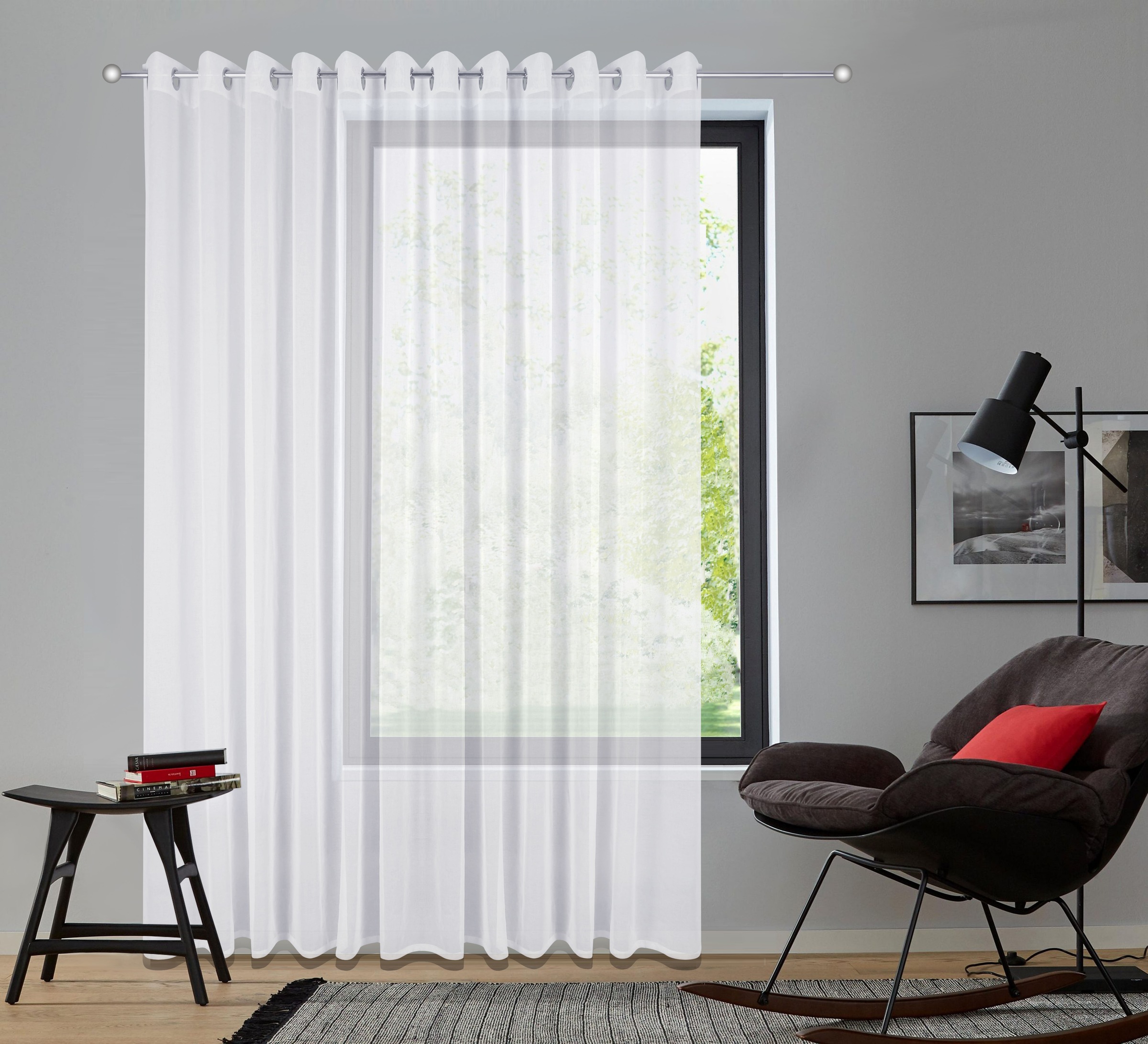 Image of GOODproduct Gardine "Dolly" Ösen 1 Stk. tlg. gewebt, Polyester
