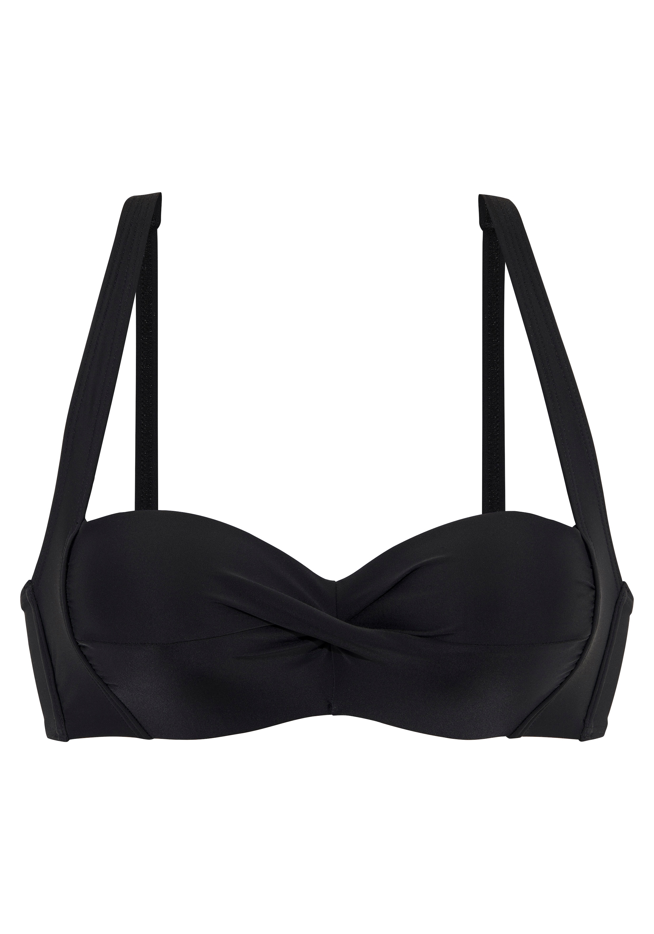 LASCANA Bandeau-Bikini-Top »Ronda« in  Wickeloptik, bis G-Cup