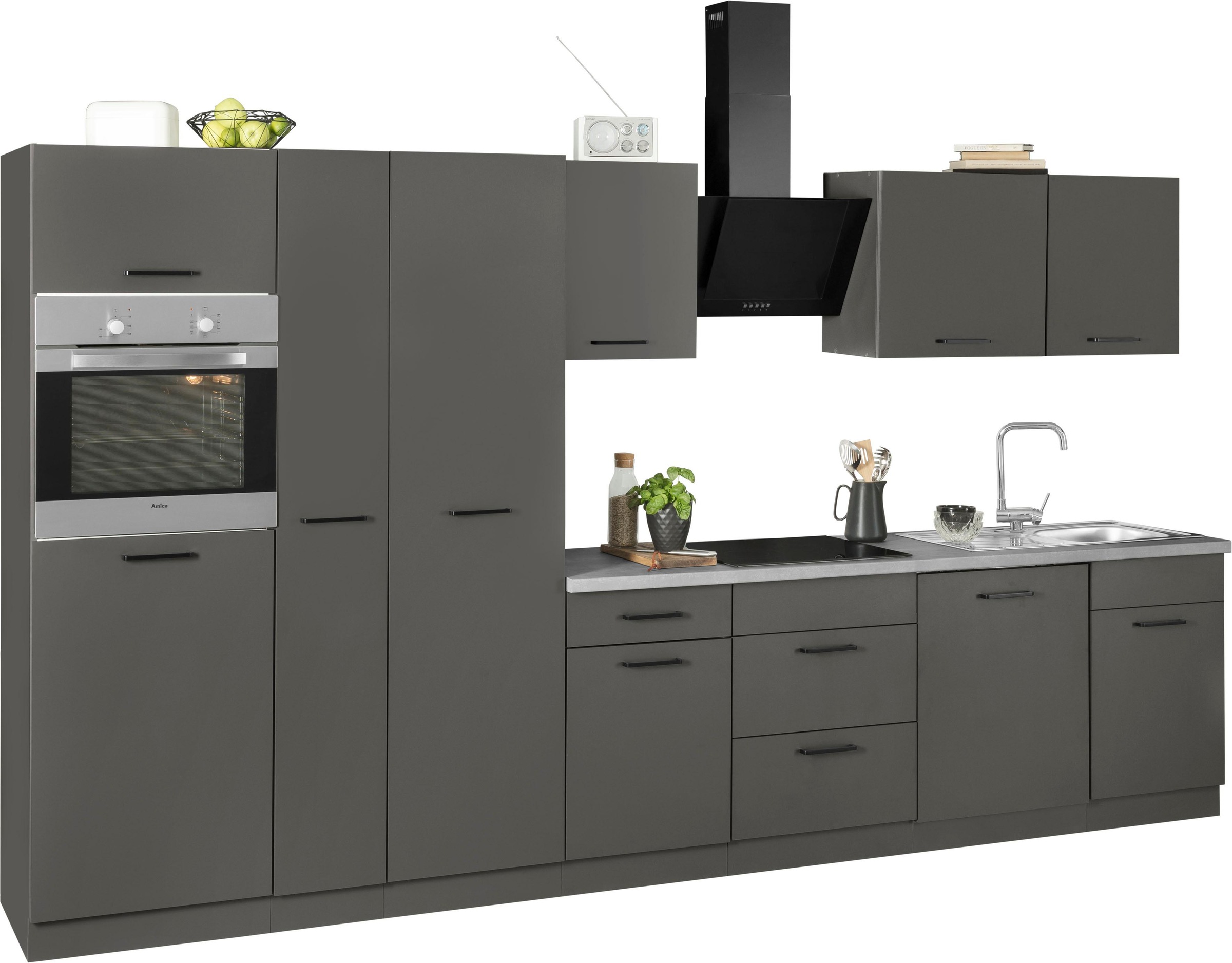 Image of wiho Küchen Küchenzeile »Esbo«, ohne E-Geräte, Breite 360 cm bei Ackermann Versand Schweiz