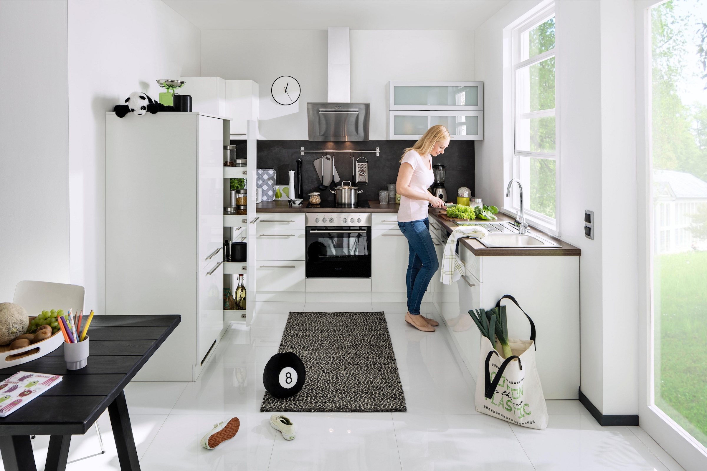 wiho Küchen Eckunterschrank »Flexi2«, Breite 100 cm, Planungsmass 110 cm, ohne Arbeitsplatte